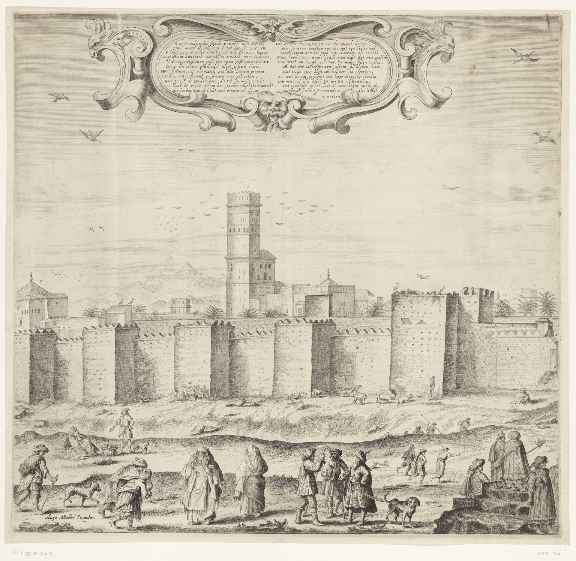 Het paleis van de sultan van Marokko (plaat 3), 1640-1641 by Adriaen Matham