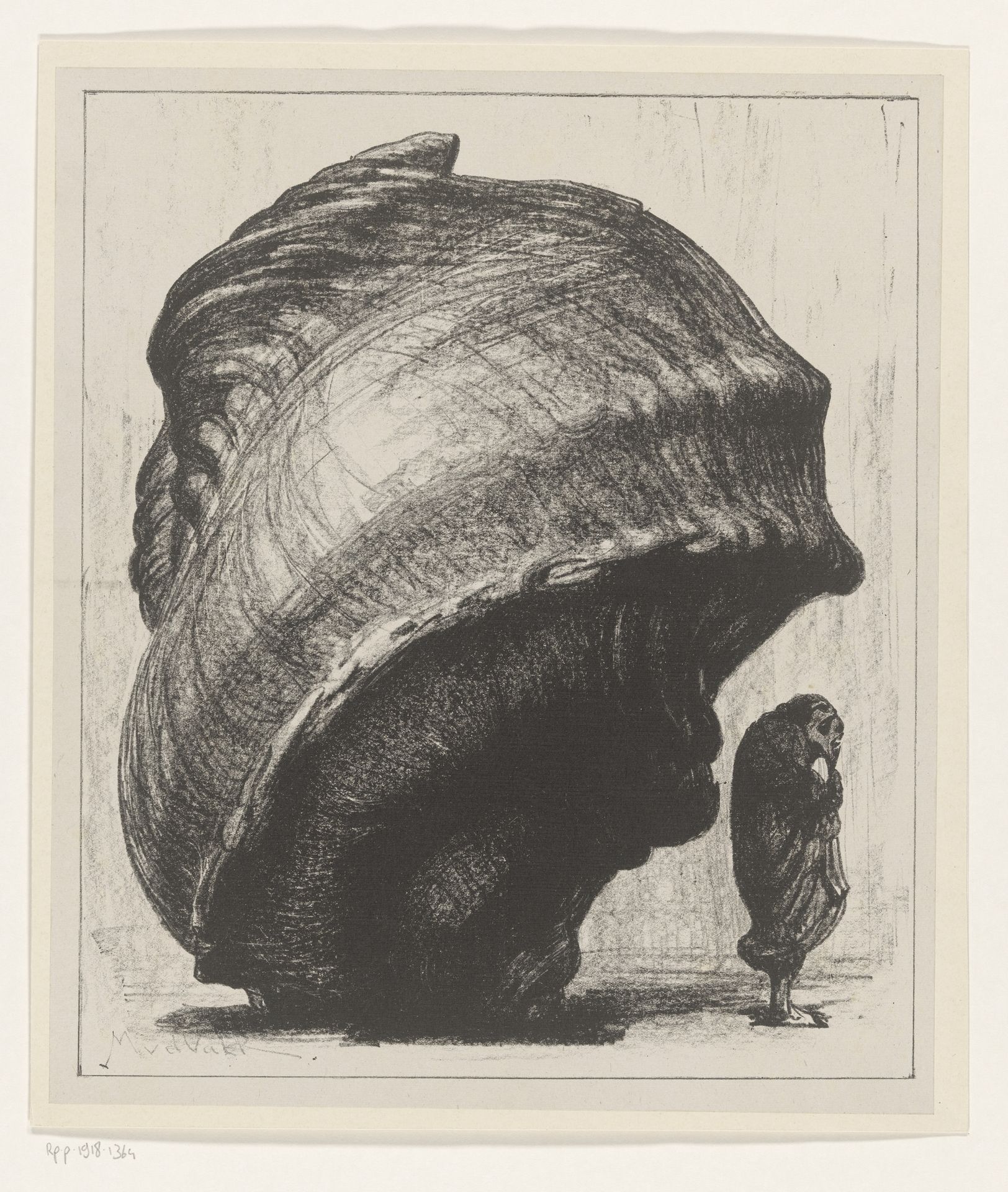 Schelp met netsuké by Maurits van der Valk