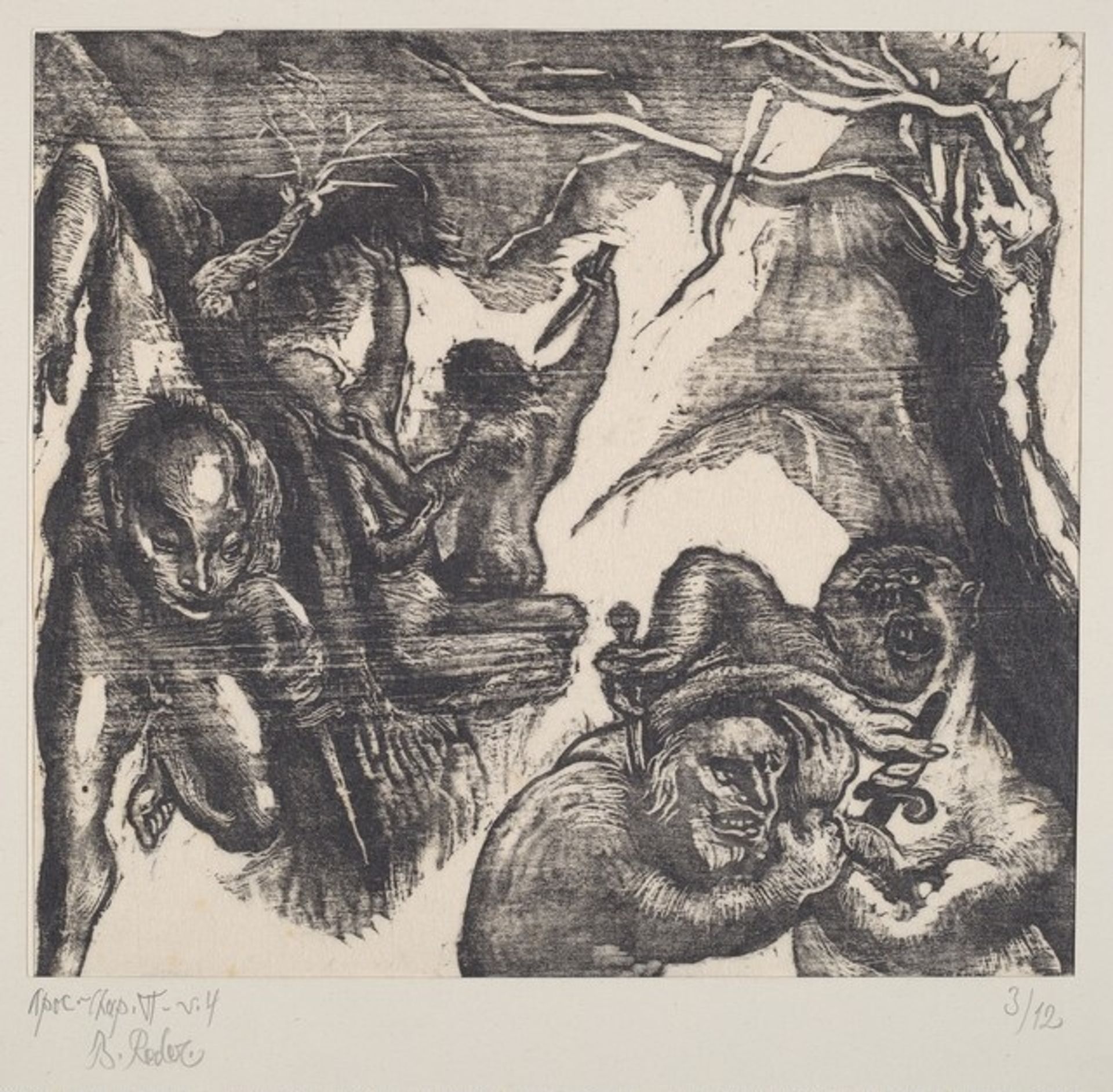 "And there went out another horse that was red..." VI.4 by Bernard Reder