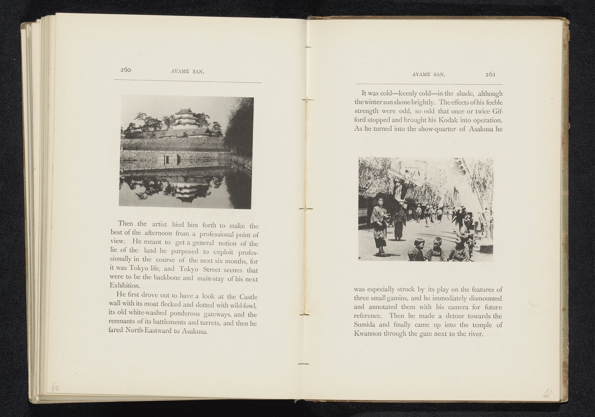 Gezicht op de Kokyo te Tokyo by William Kinnimond Burton