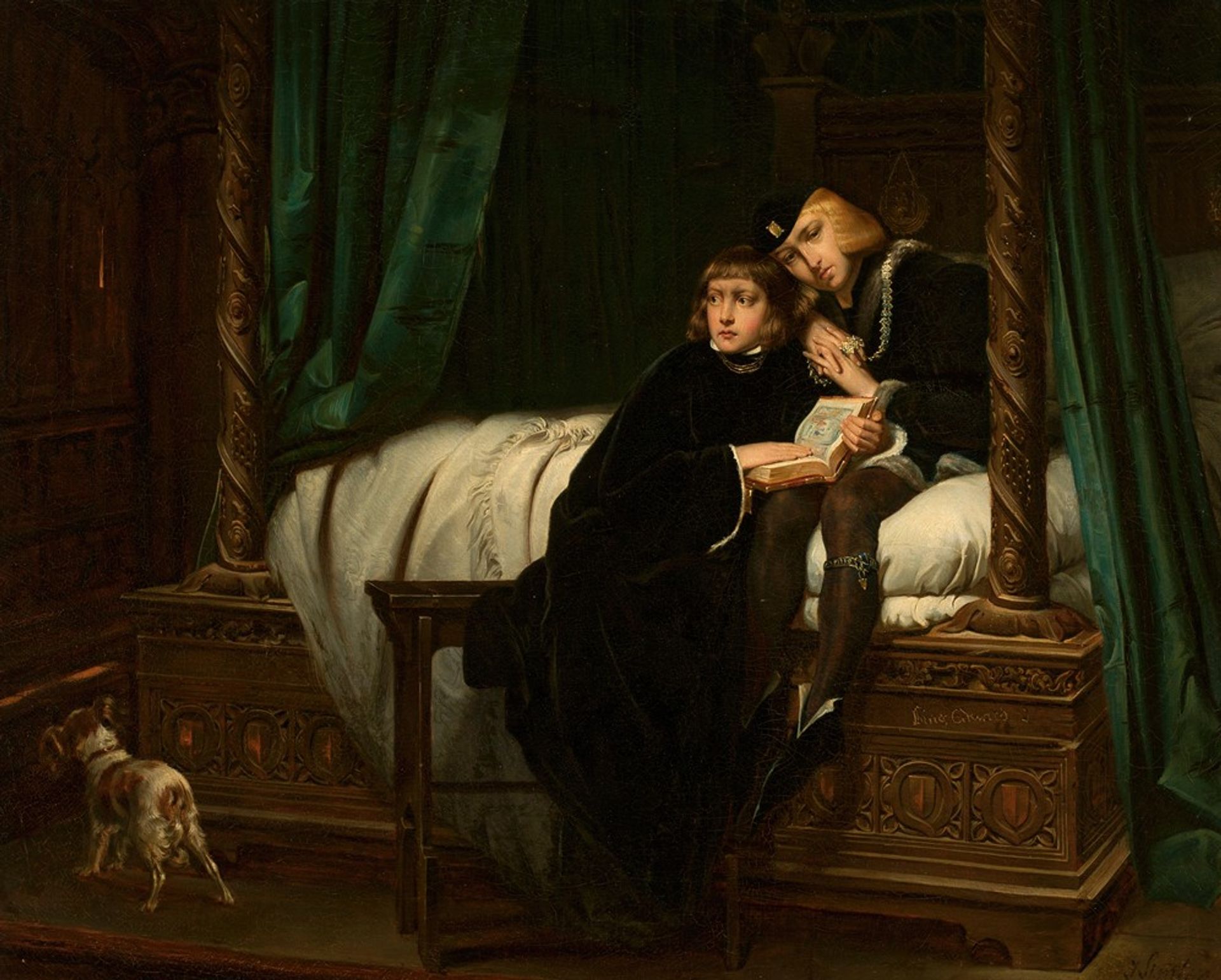 Children of King Edward by Józef Simmler