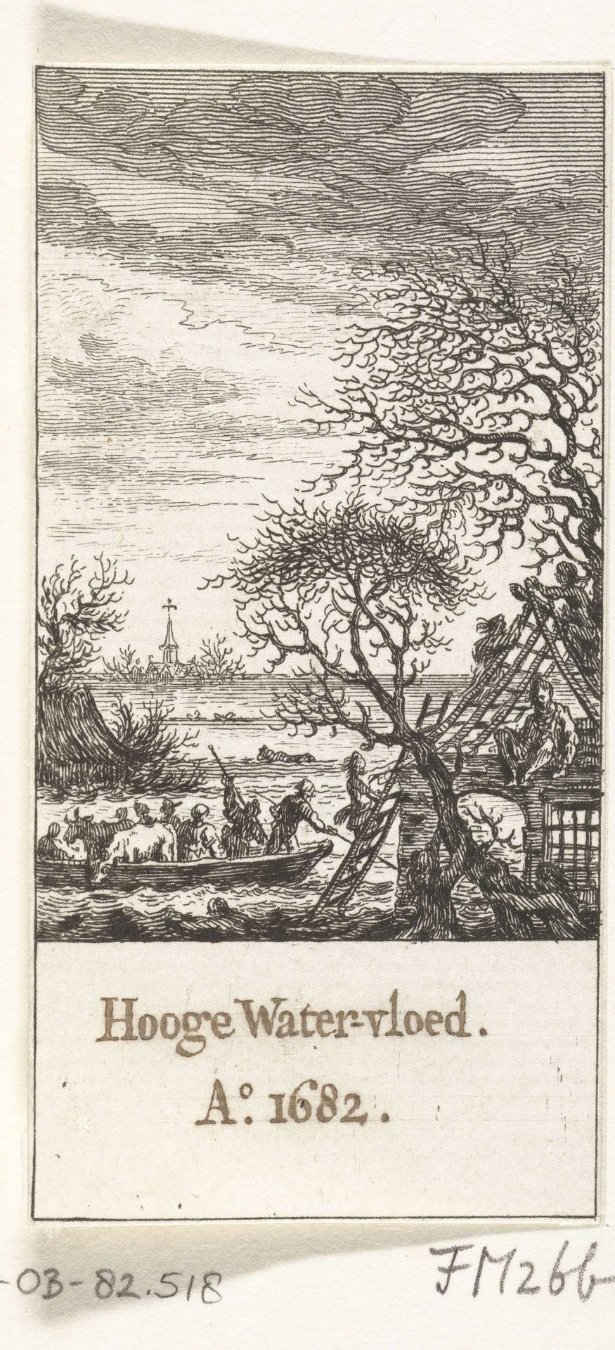 Watersnood in 1682 by Simon Fokke