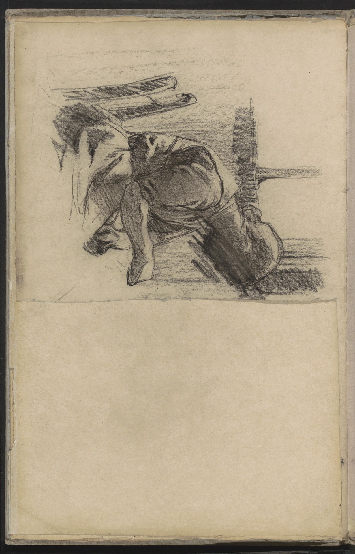 Vrouw op een stoel in een interieur by Willem Witsen
