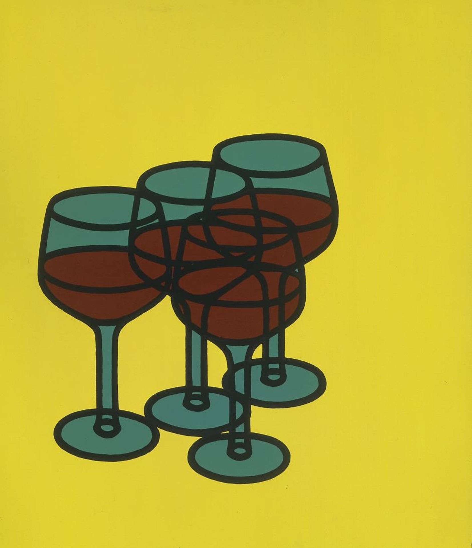 Wine Glasses by Patrick Caulfield