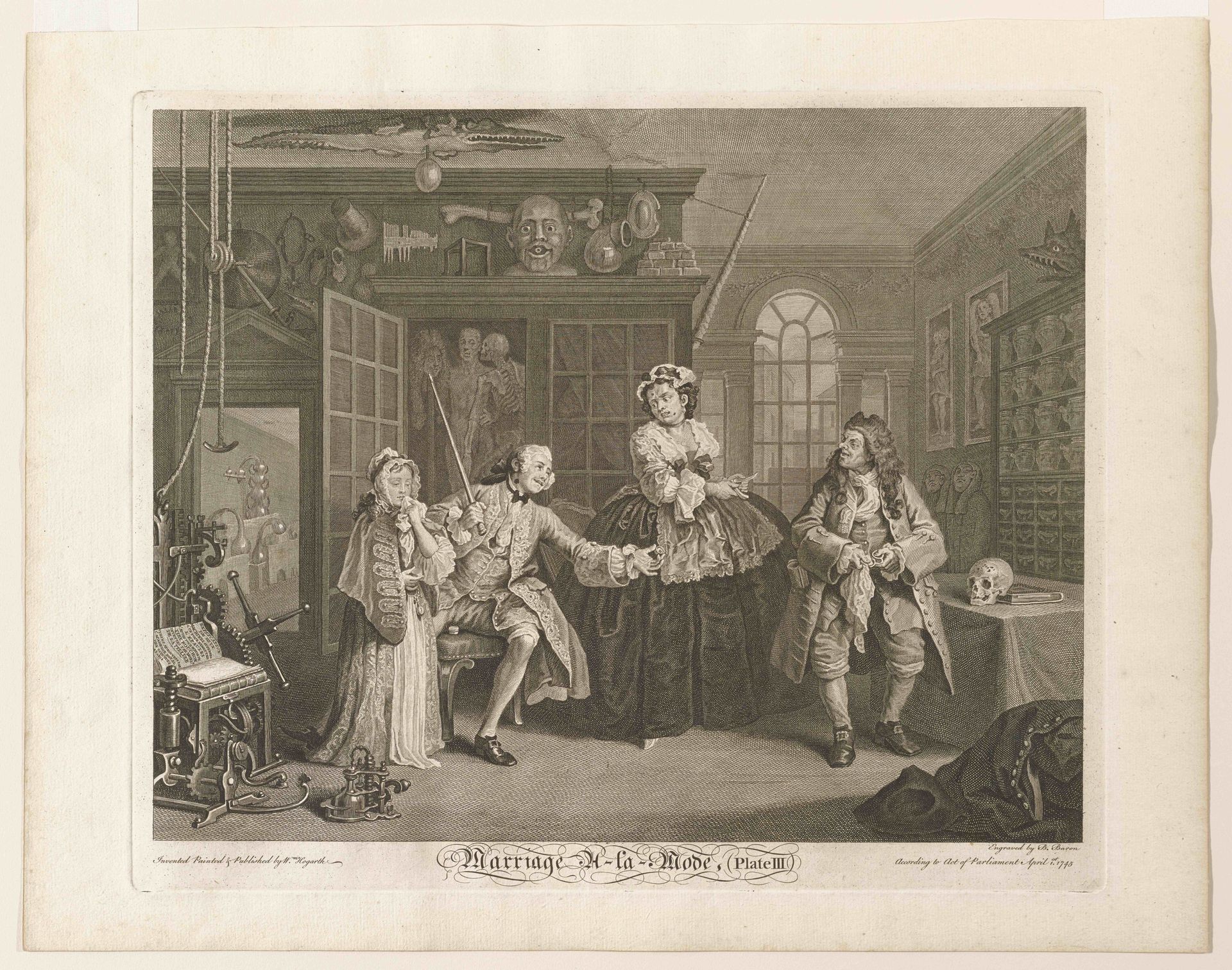 Plate III from Marriage à la Mode by Bernard Baron