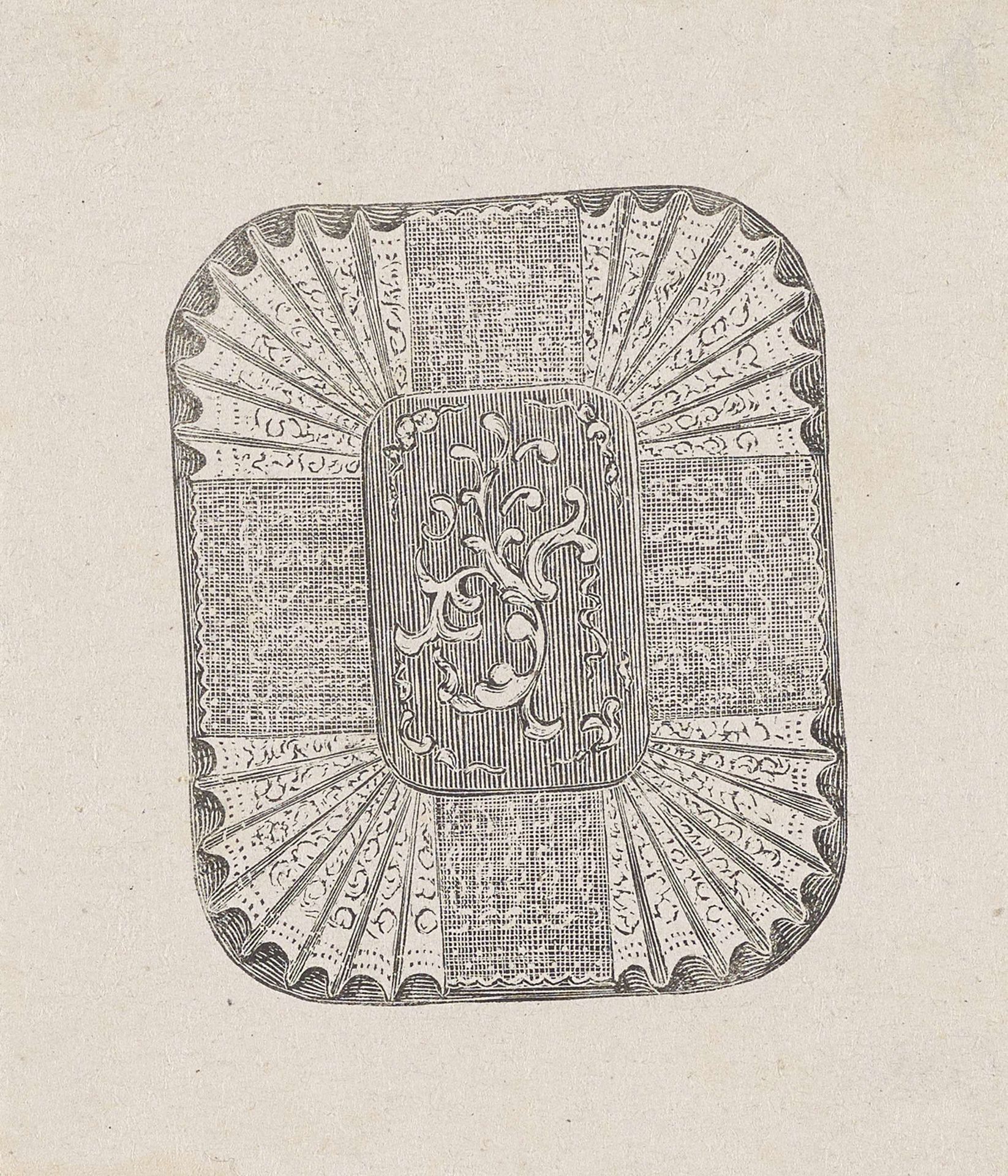 Vignet met ornamenten by Isaac Weissenbruch