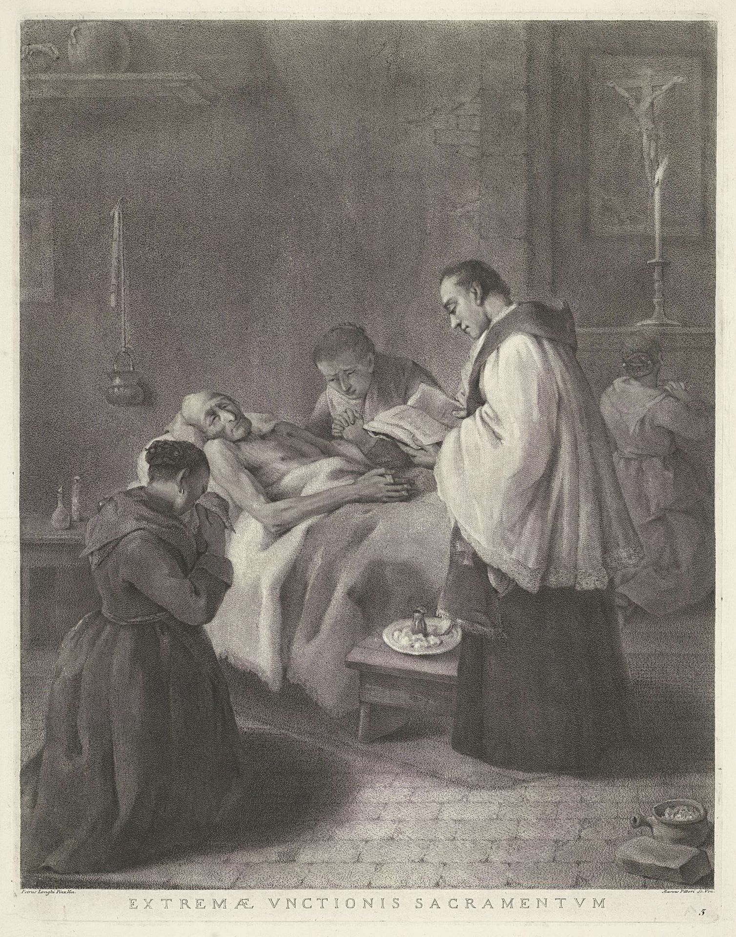 Het sacrament van de ziekenzalving by Giovanni Marco Pitteri