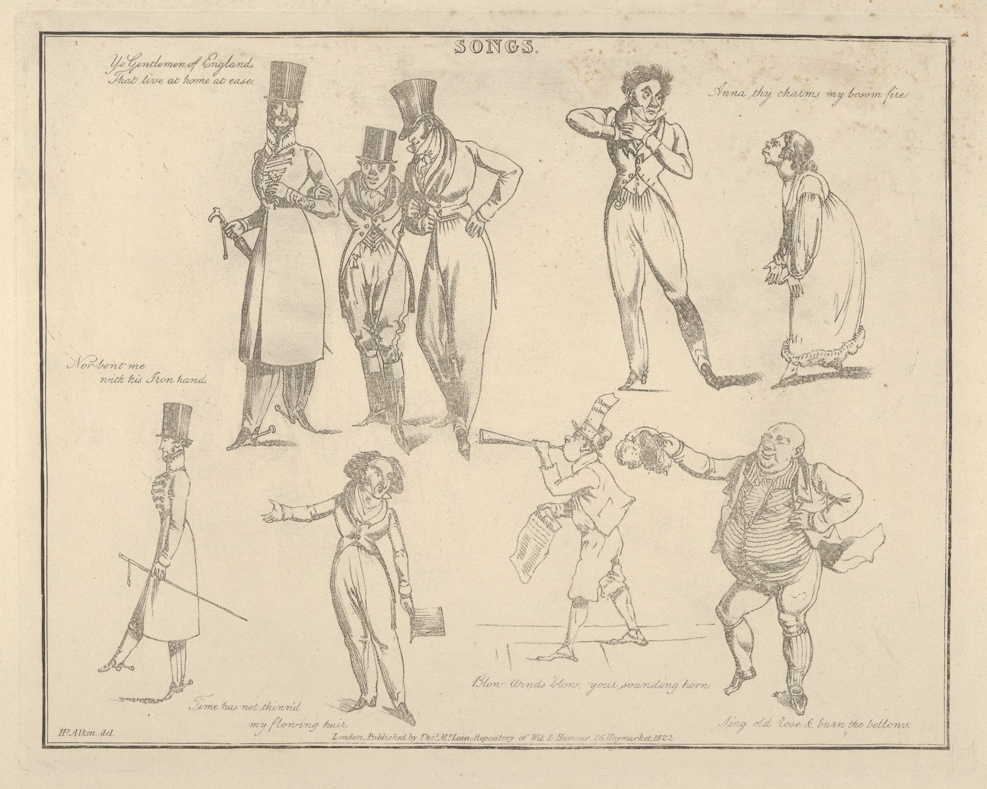 Songs: "Ye Gentlemen of England That Live at Ease..." by Henry Thomas Alken
