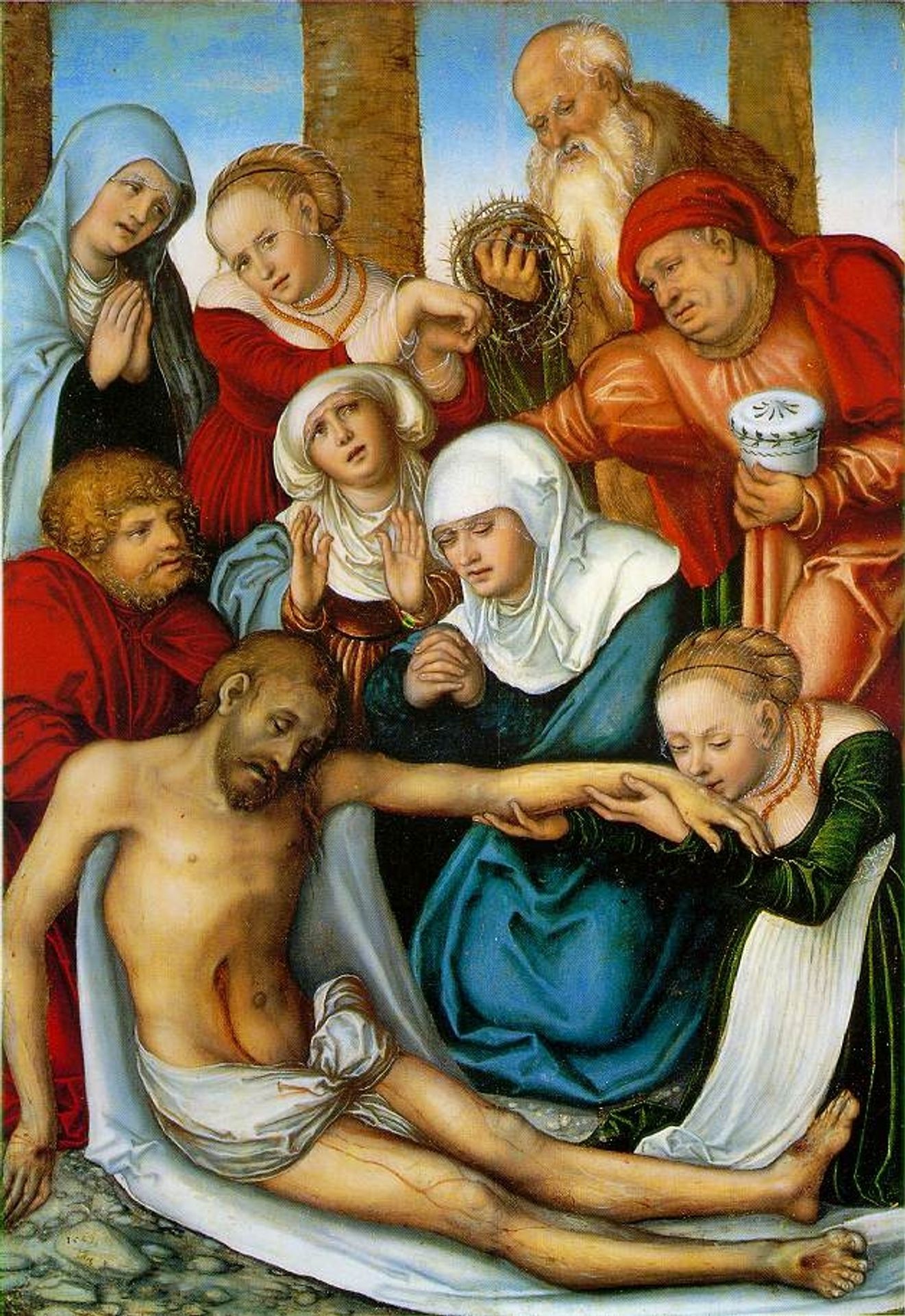 Lamentation by Lucas Cranach the Elder