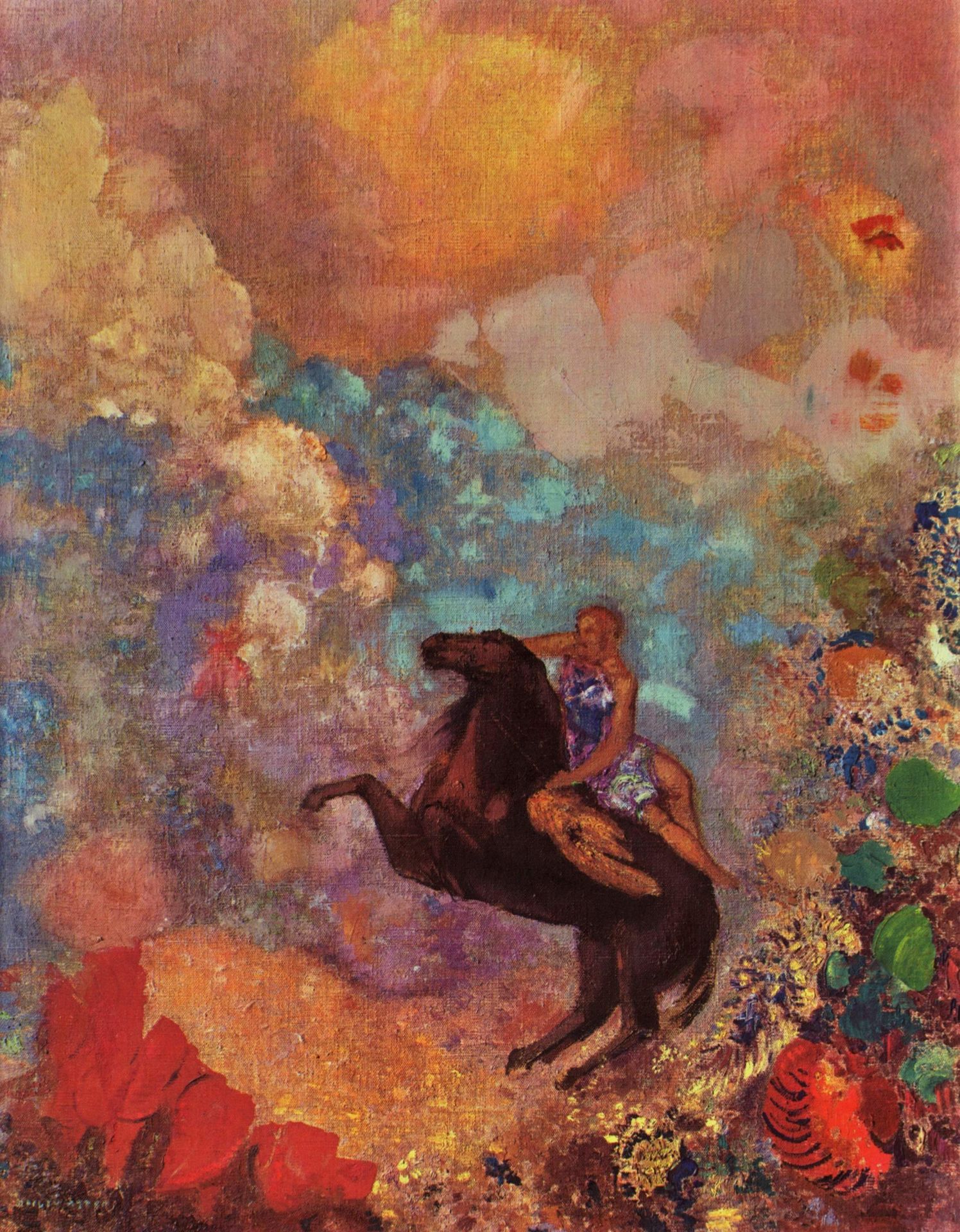 Muse on Pegasus by Odilon Redon