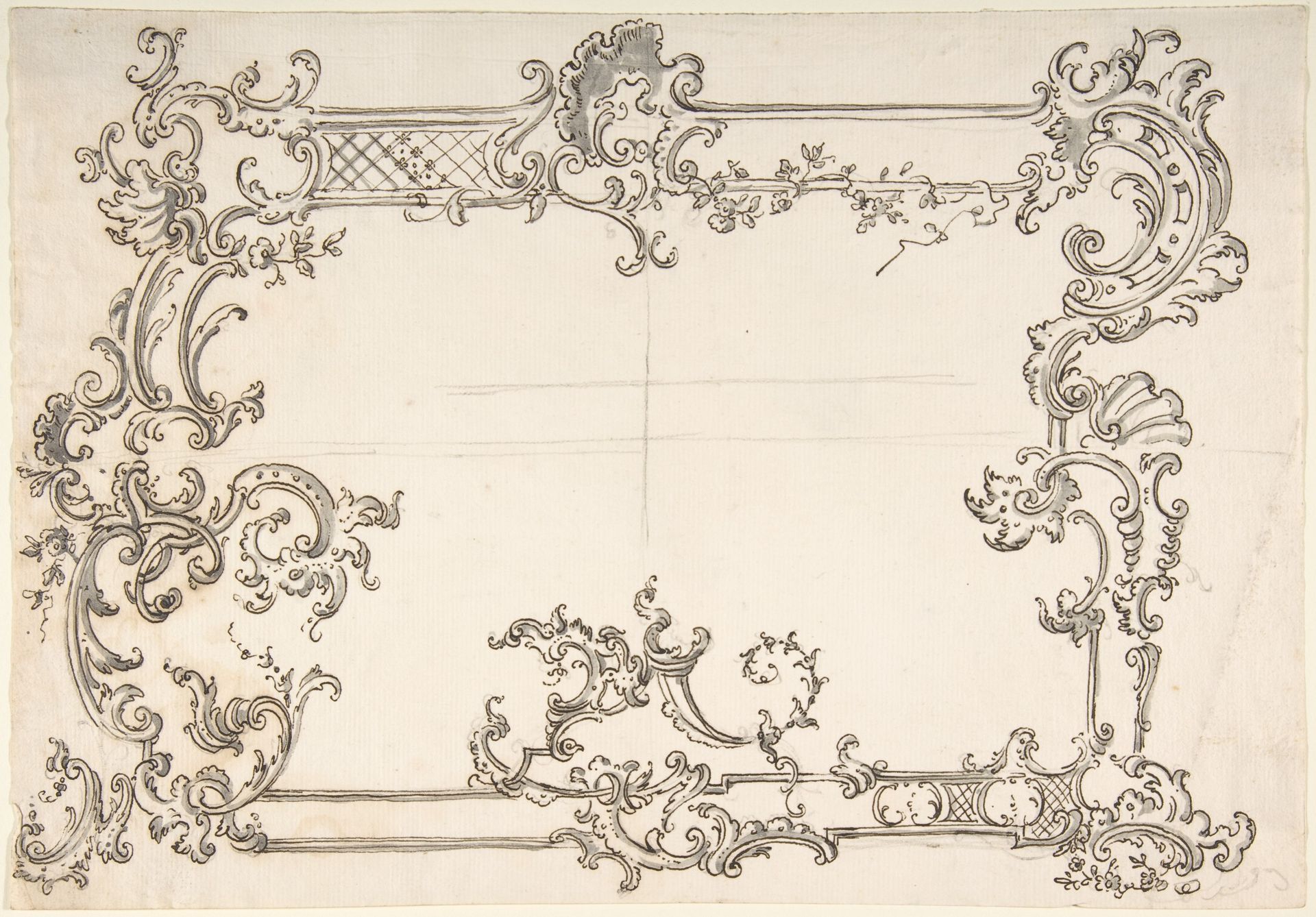 Rococo Design for a Frame by Anonymous