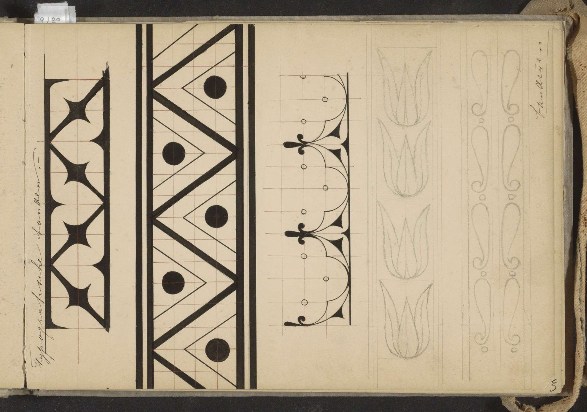 Typografische banden by Johanna van de Kamer