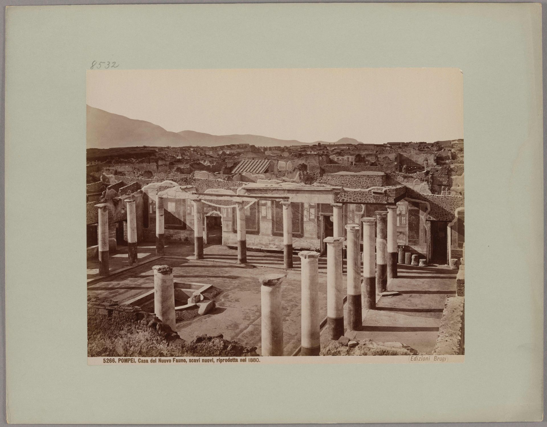 Pompeii_ House of the New Faun, new excavations, reproduced in 1880, No. 5266 by Giacomo Brogi