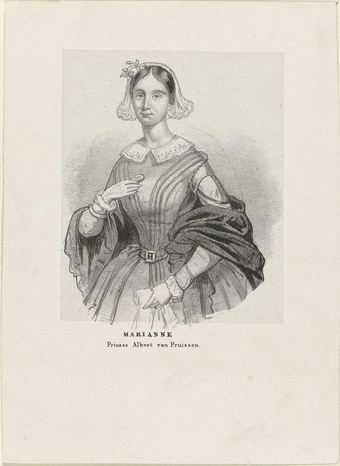 Portret van Marianne, prinses der Nederlanden by Anonymous