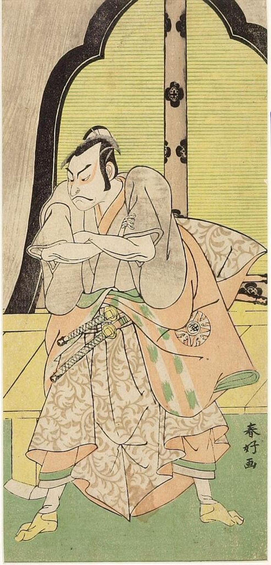 Actor Nakamura MAKAZO AS A SAMURAI by Katsukawa ShunkÅ
