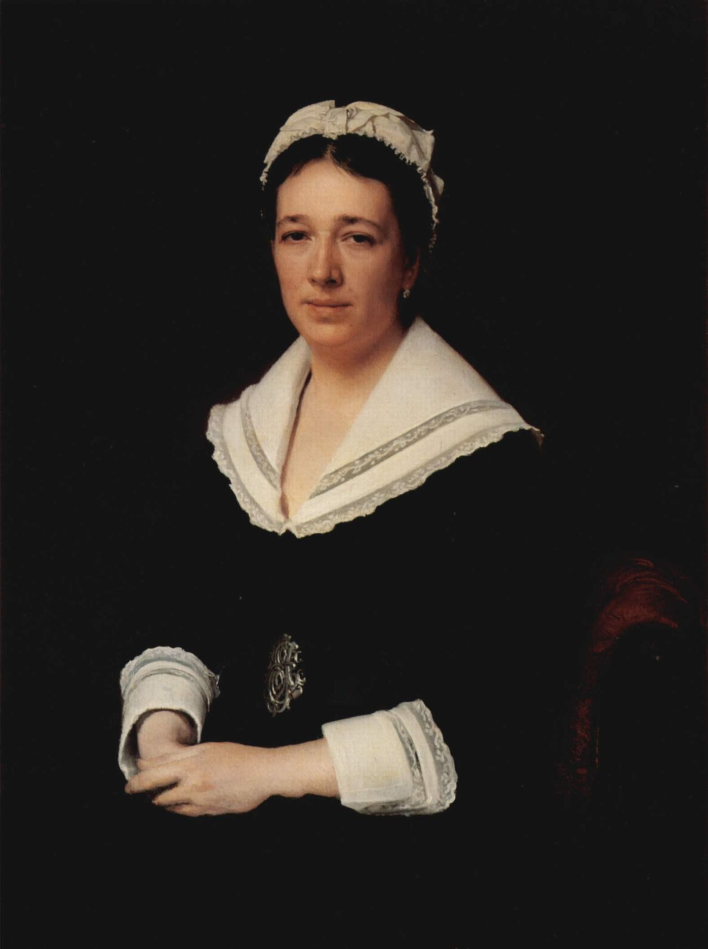 Portrait of Vera Nikolaevna Tretjakowa, born Mamontowa by Ivan Kramskoy