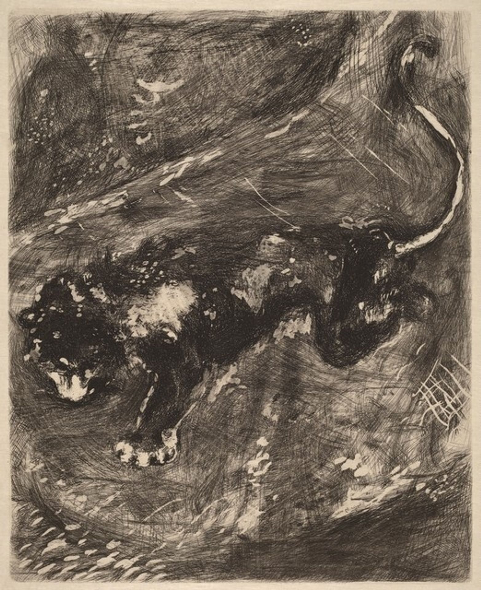 The Lion and the Rat by Marc Chagall