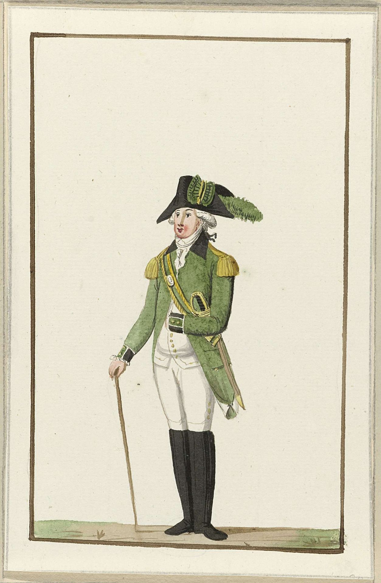 Montering van de Utrechtse scherpschutters, ca. 1787 by Anonymous