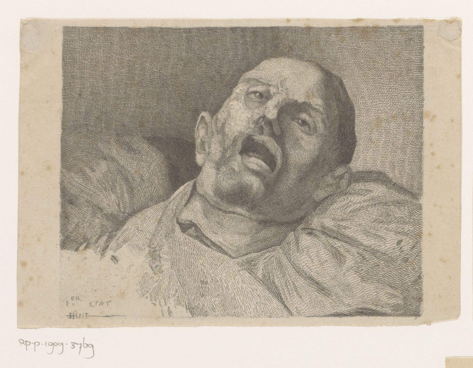 Hoofd van een onthoofde man by Auguste Danse