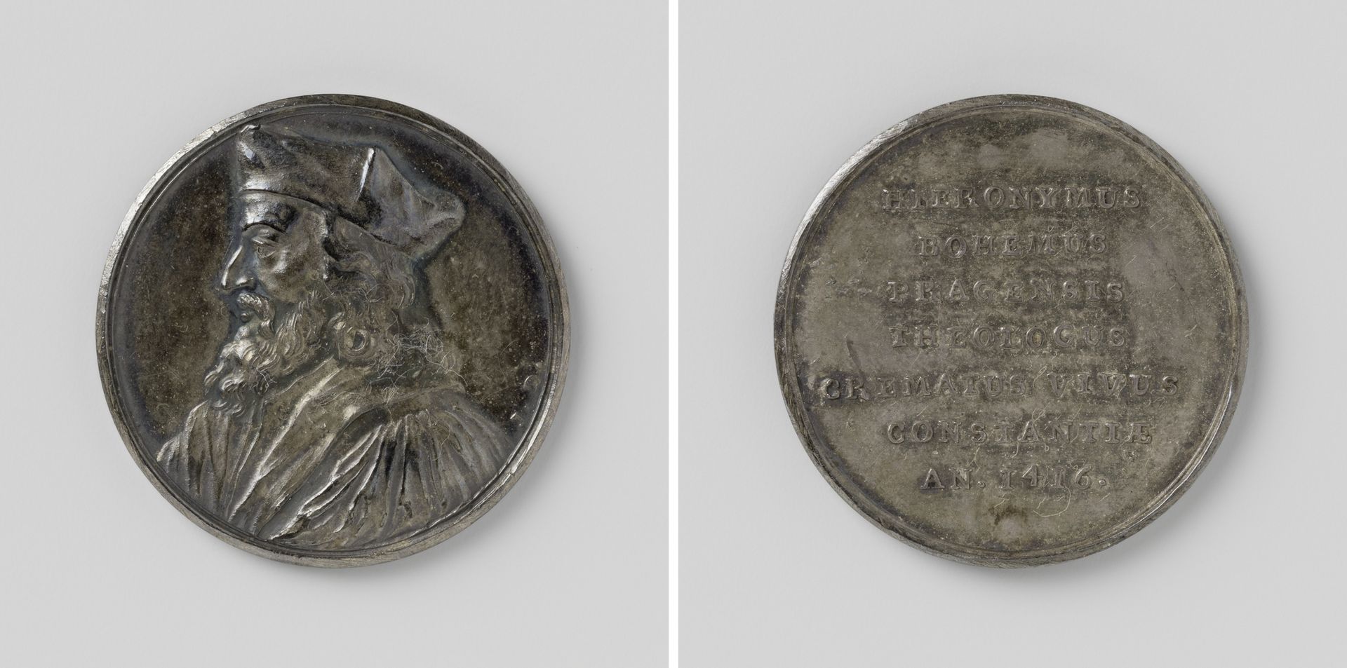 Verbranding van Hieronymus van Praag by Jean Dassier
