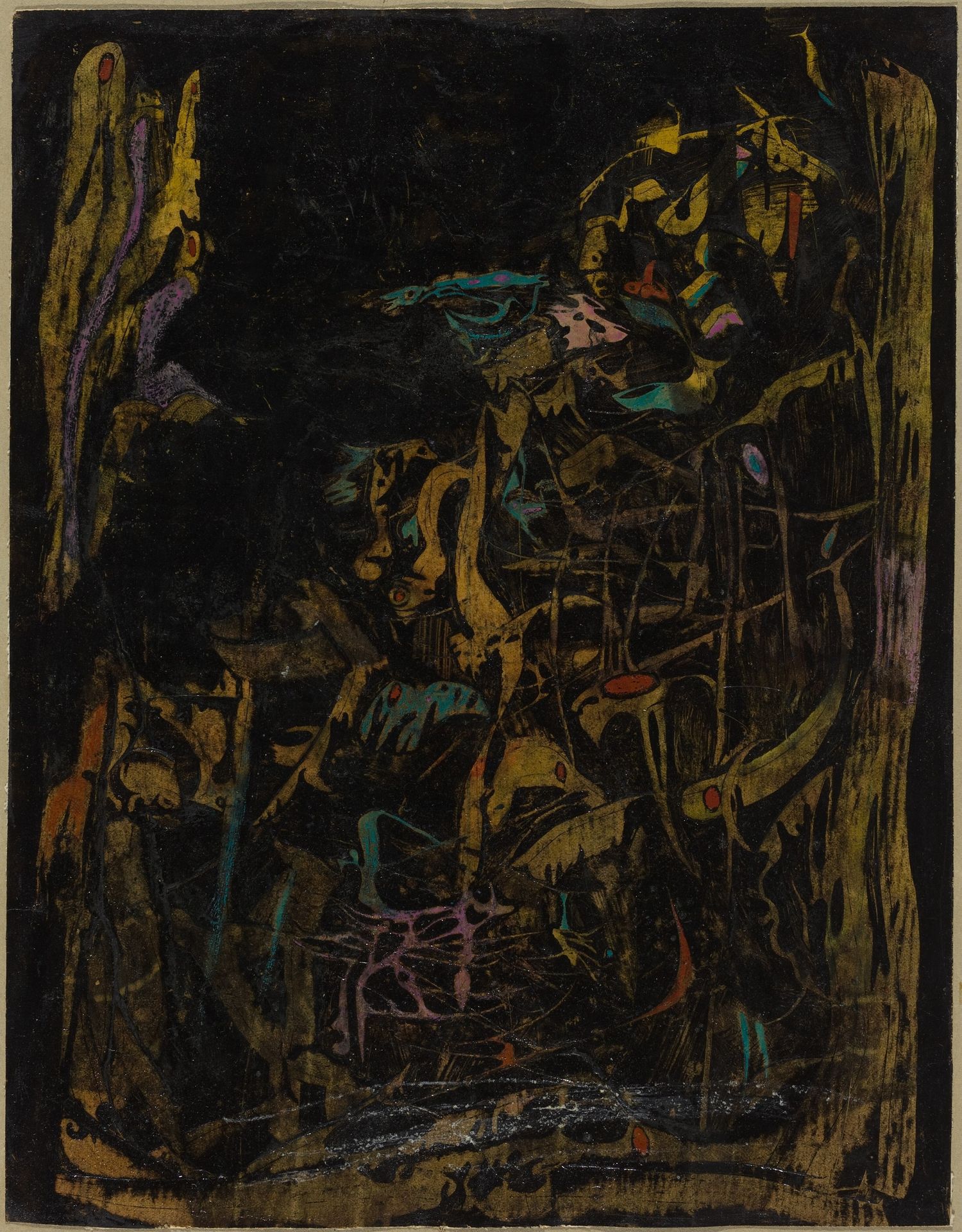 Composition II, Dark by Simon Hantai