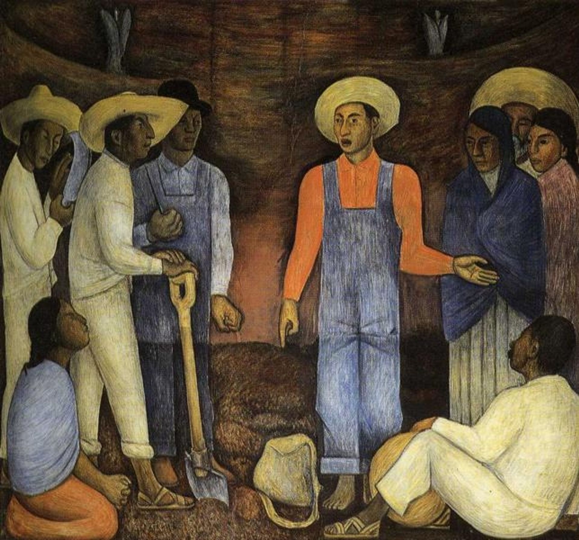 The Organization ofThe Agrarian Movement by Diego Rivera