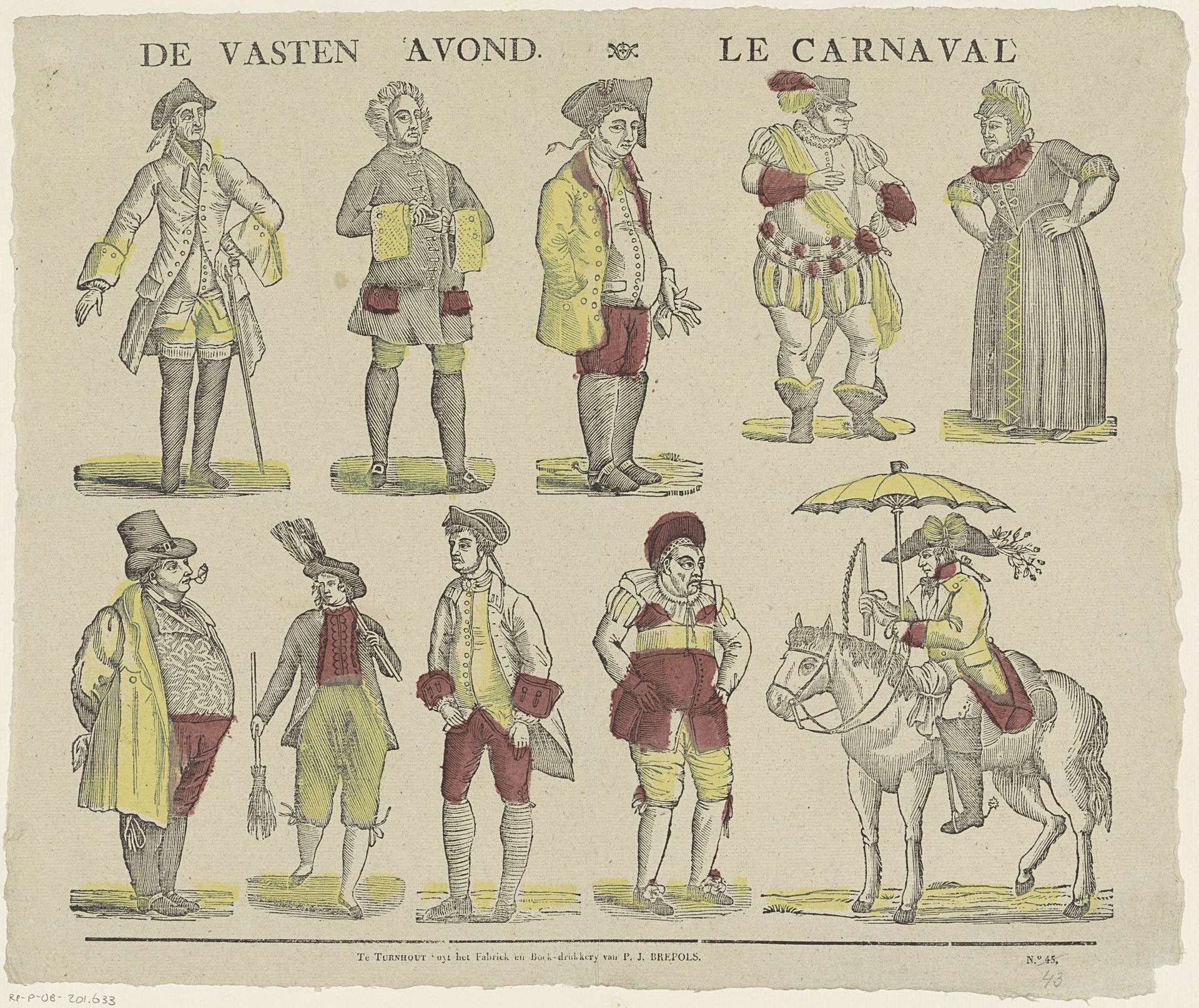 De vasten avond / Le carnaval by Philippus Jacobus Brepols