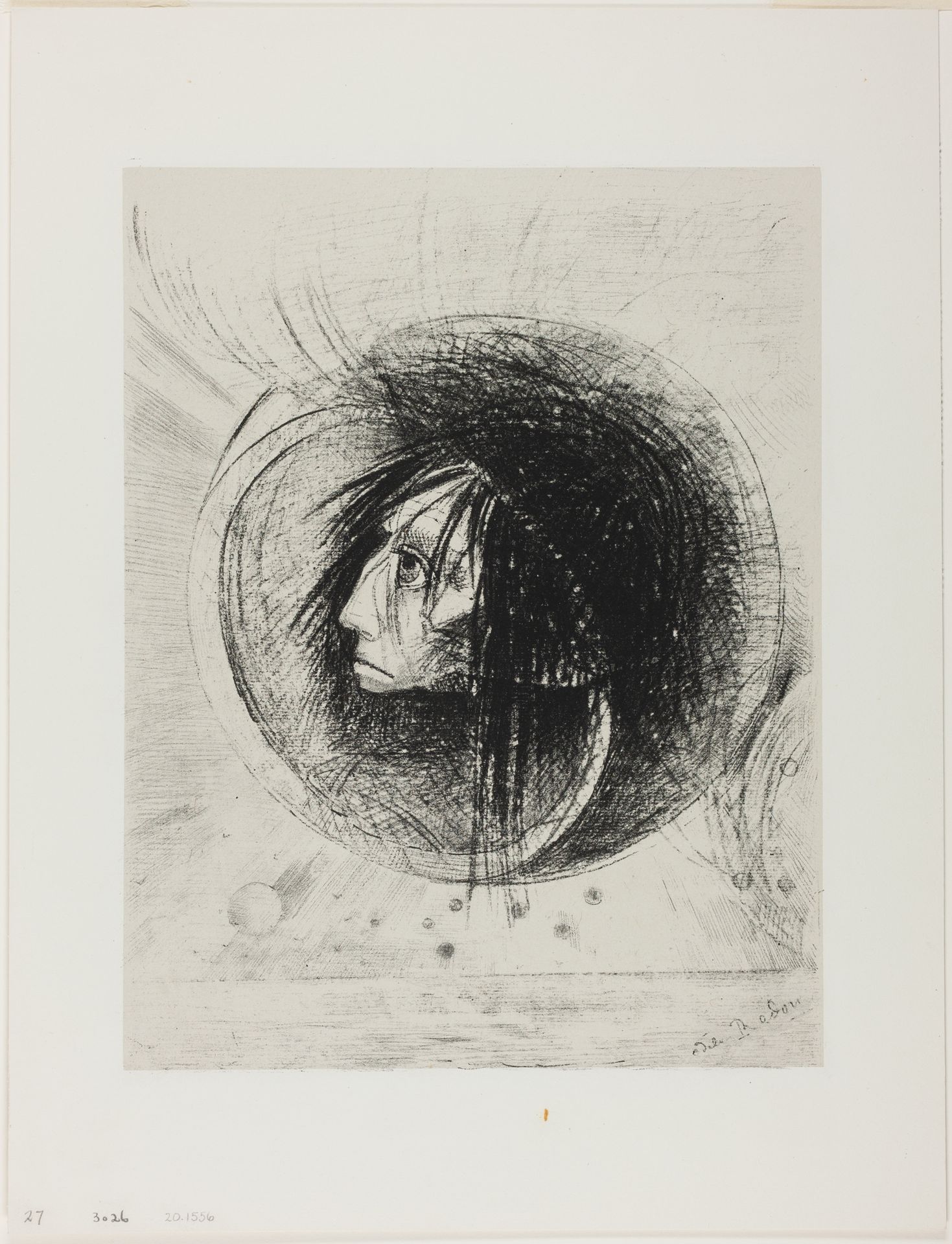 Blossoming, plate one from In Dreams by Odilon Redon