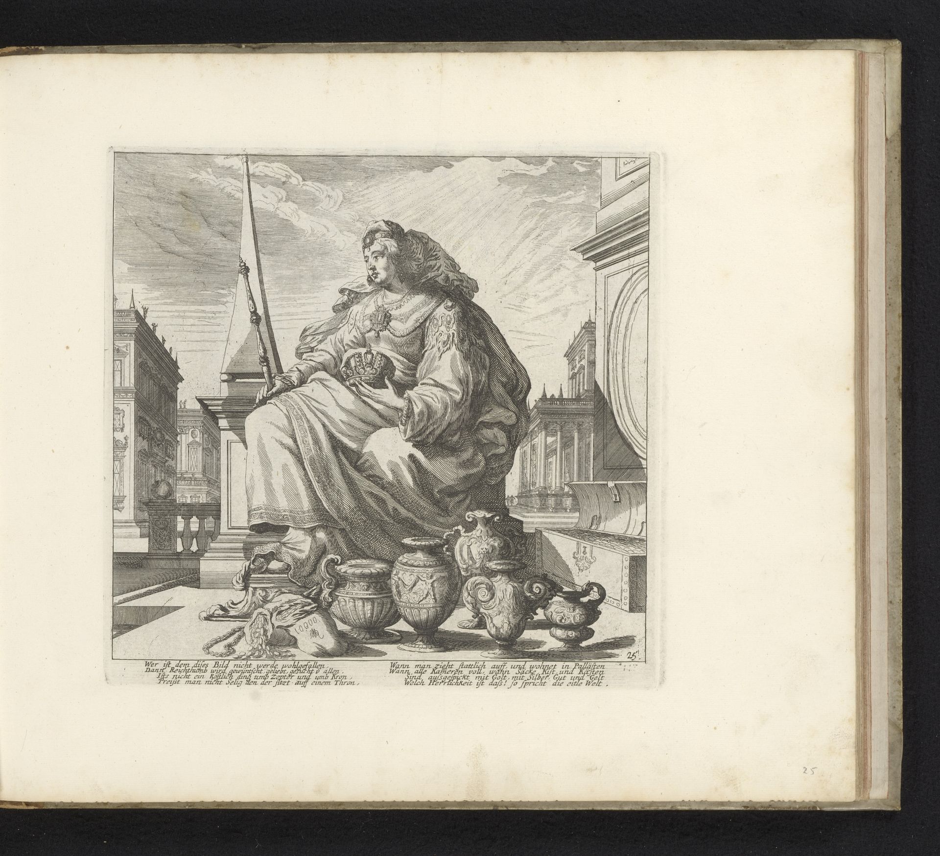 Personificatie van Hebzucht by Melchior Küsel