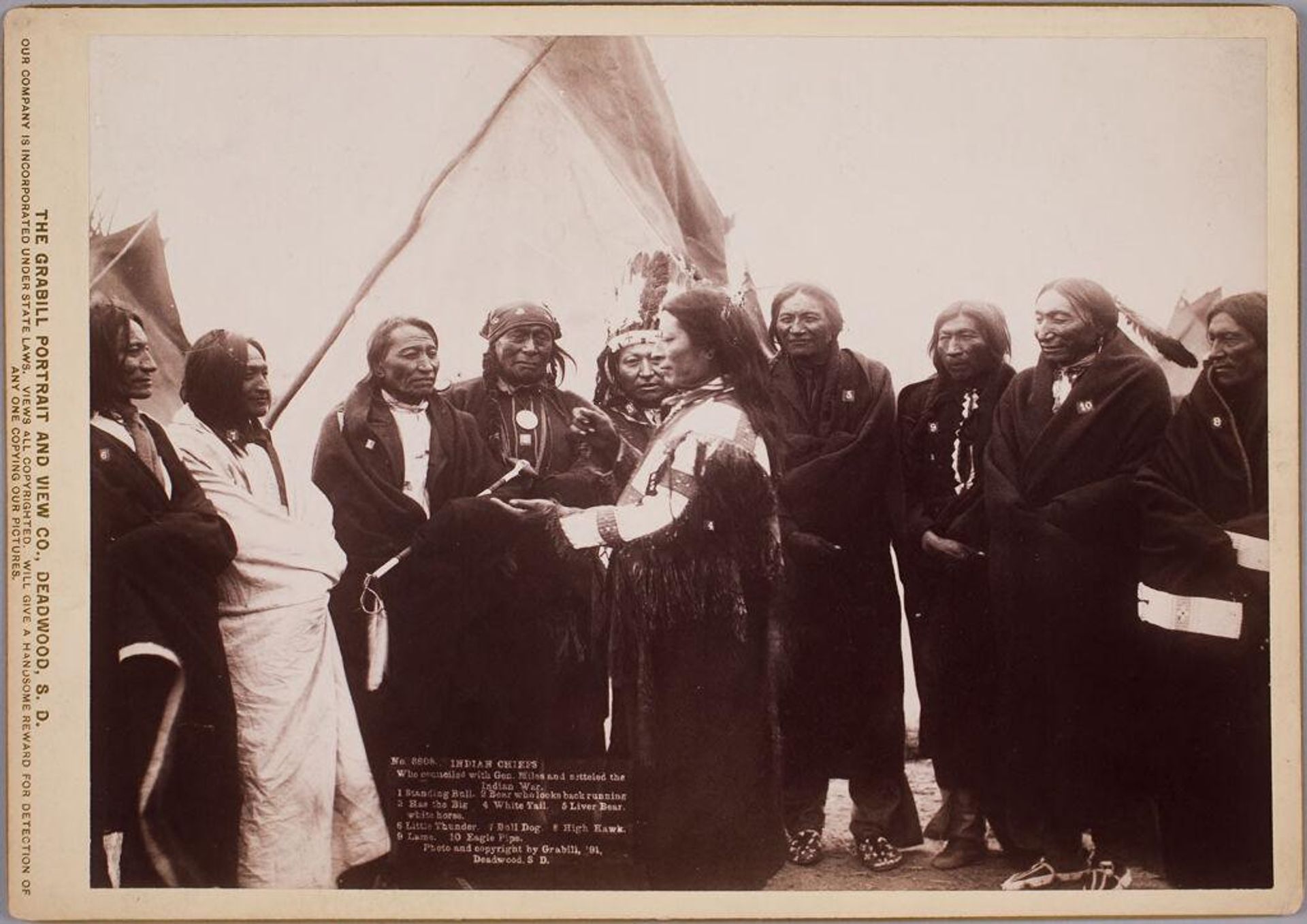 Indian Chiefs Who Counciled with Gen. Miles and Settled the Indian War by Grabill