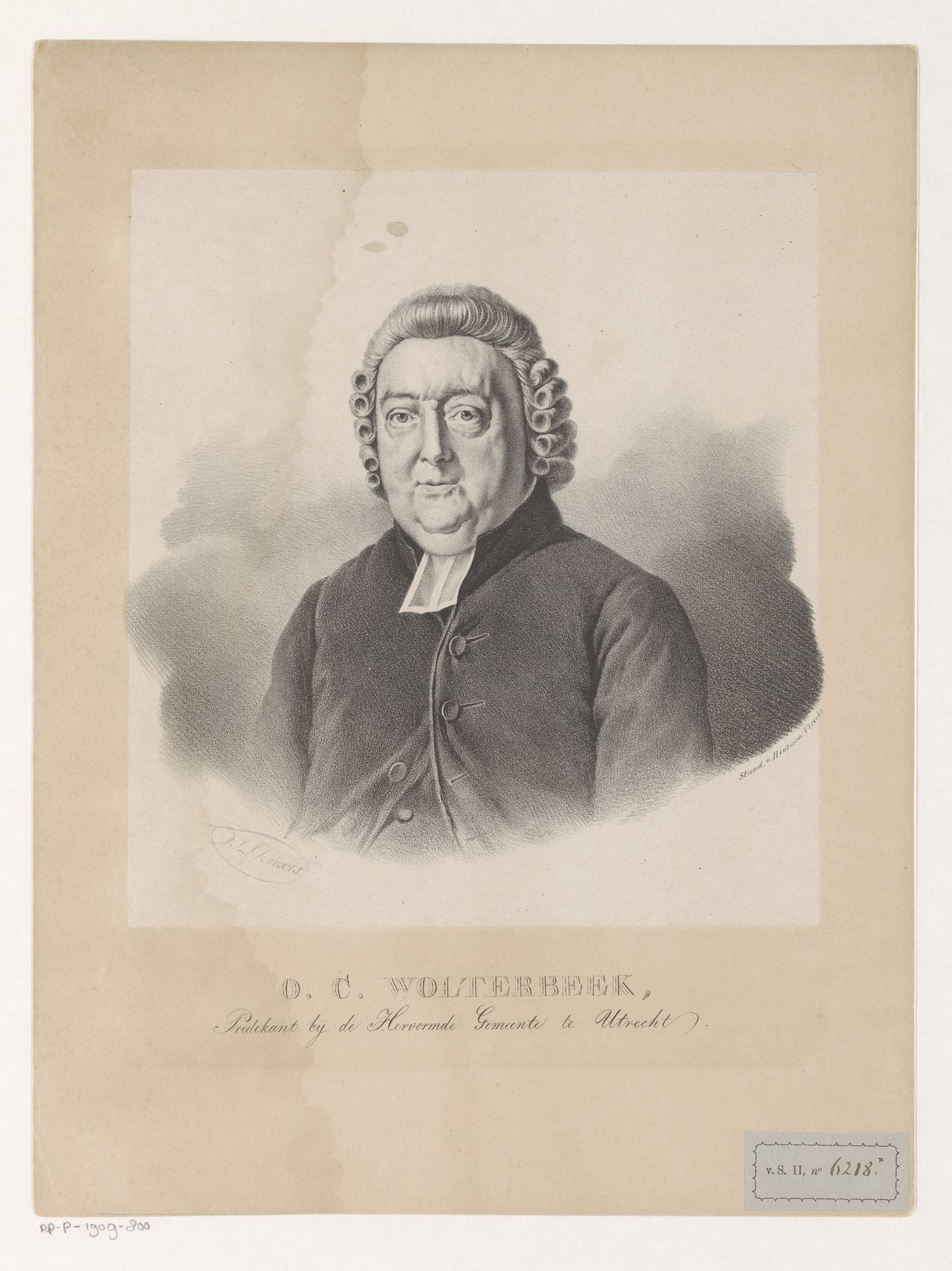 Portret van O. C. Wolterbeek by Jan Lodewijk Jonxis