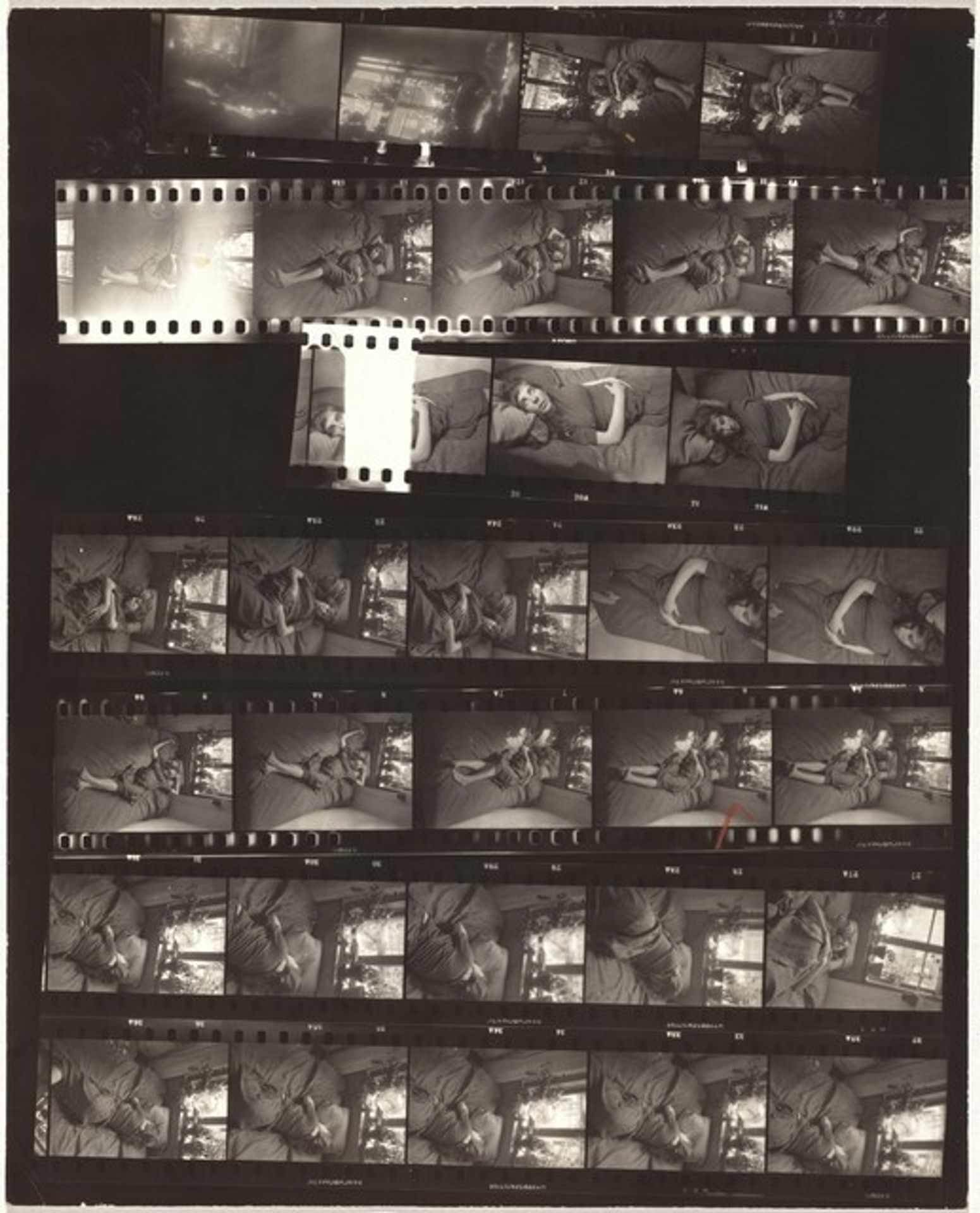Mary and Andrea in hospital IV by Robert Frank