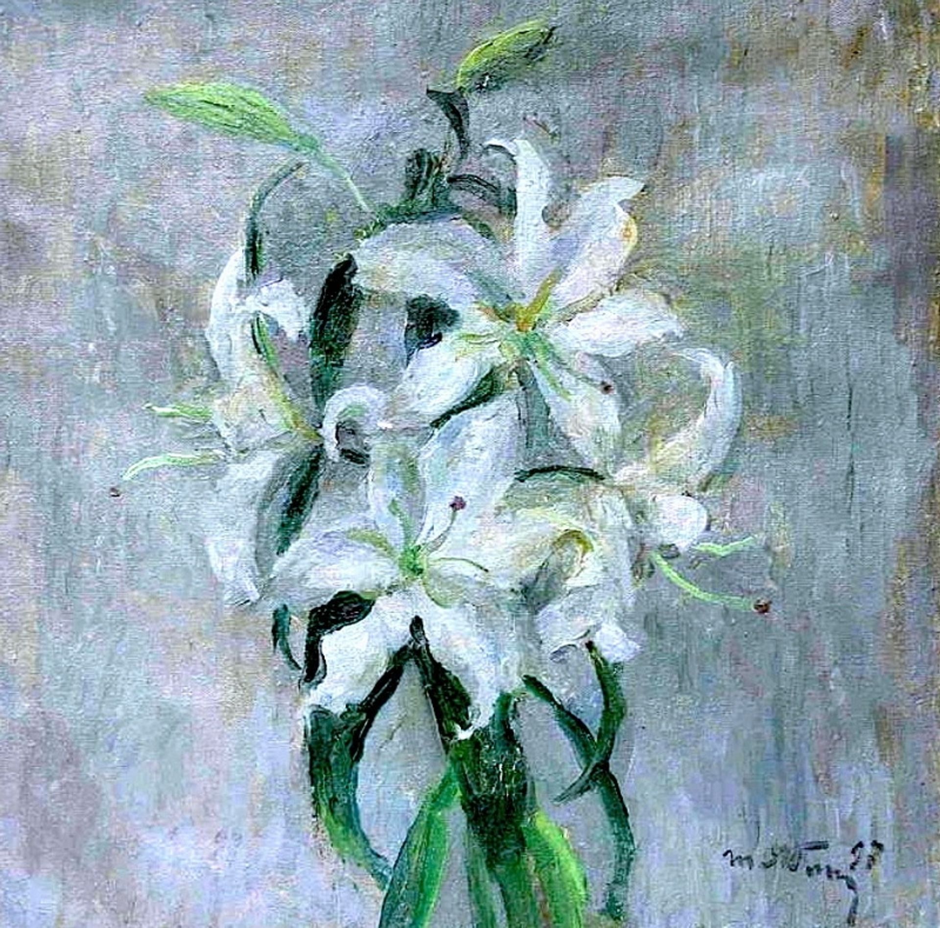 Lilies, a Present from the Daughter by Tetyana Yablonska