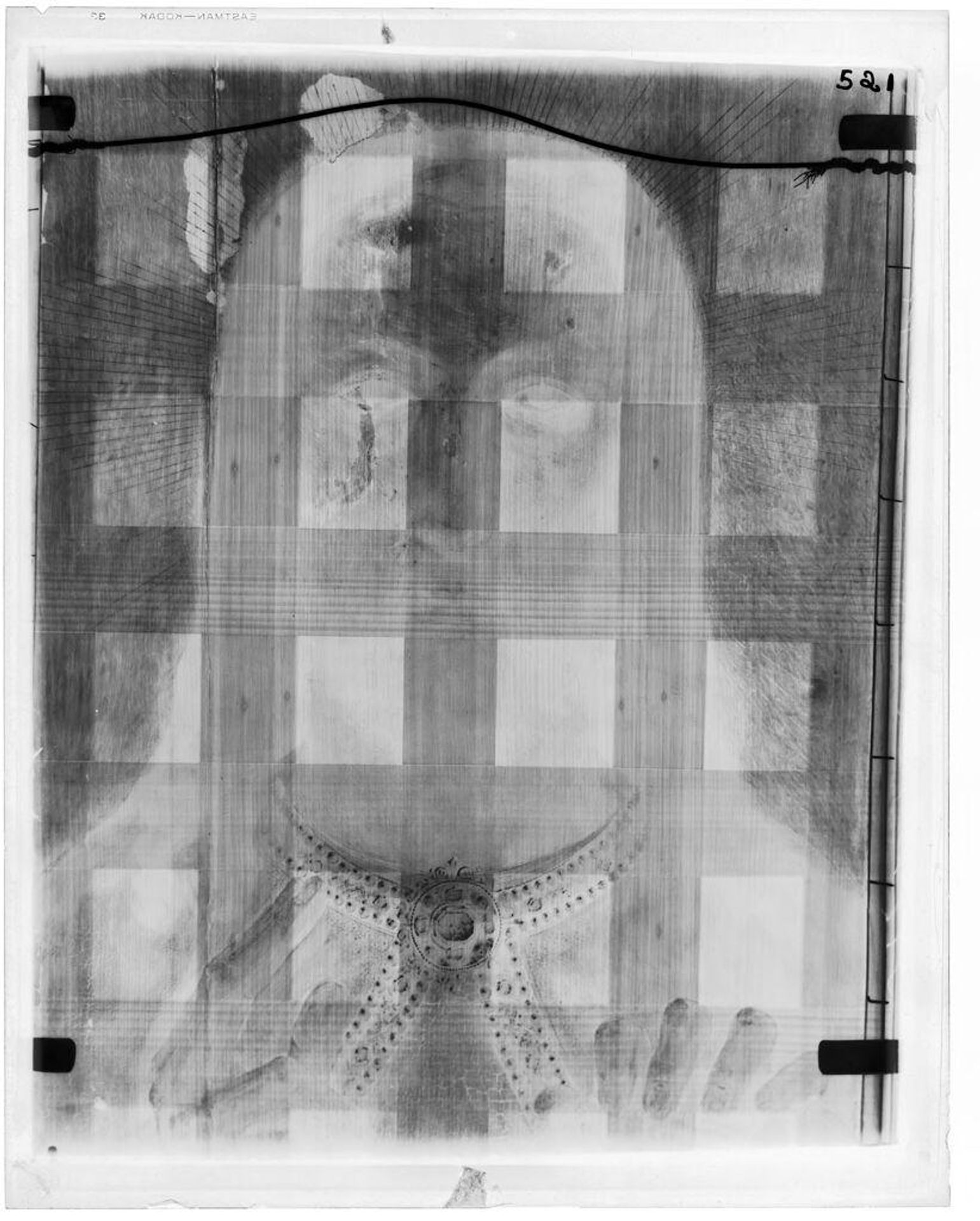 X-radiograph(s) of "Head of Christ" by Artist of original: Gerard David