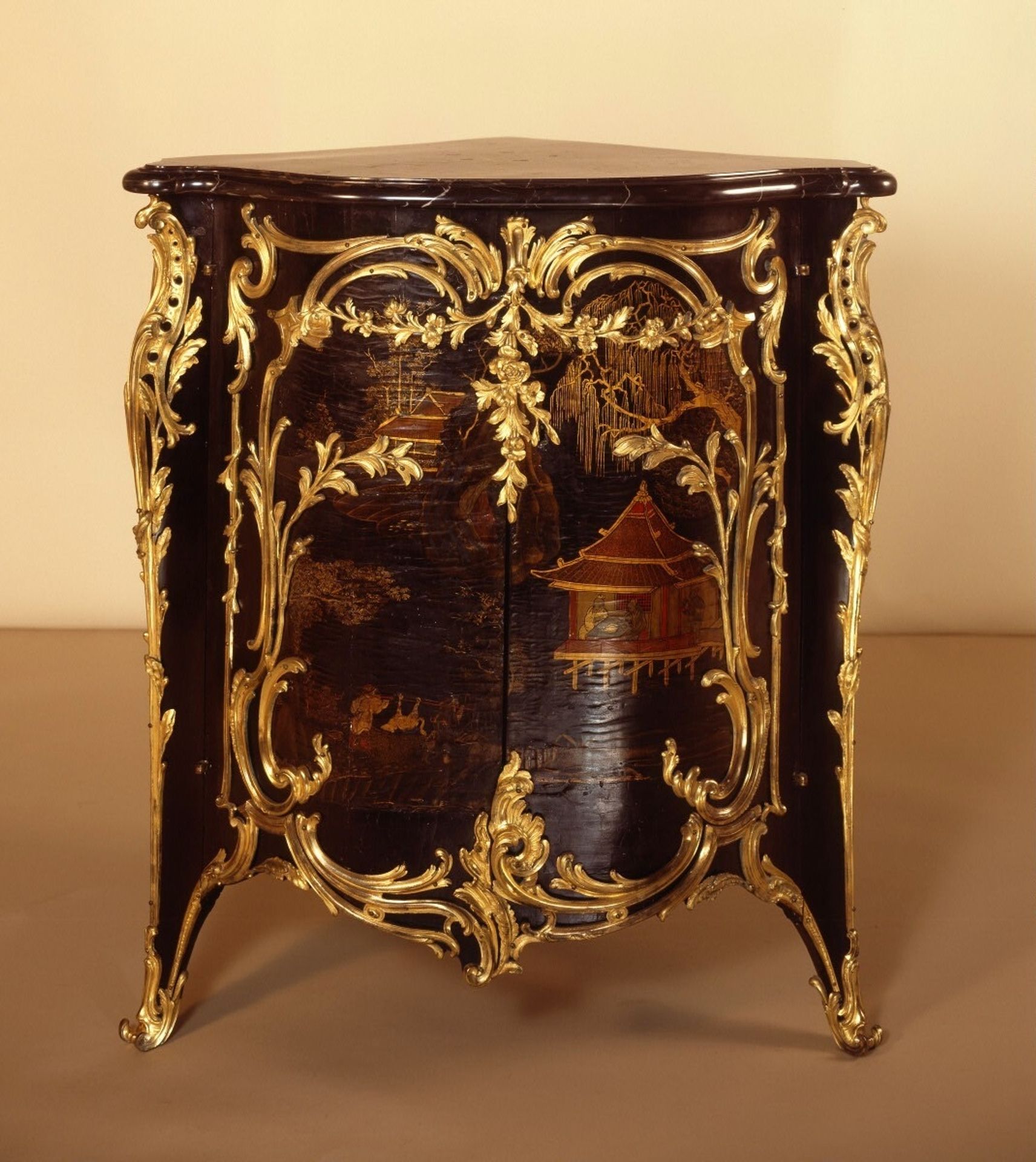 Corner-Cupboard (encoignure) by Jean Desforges