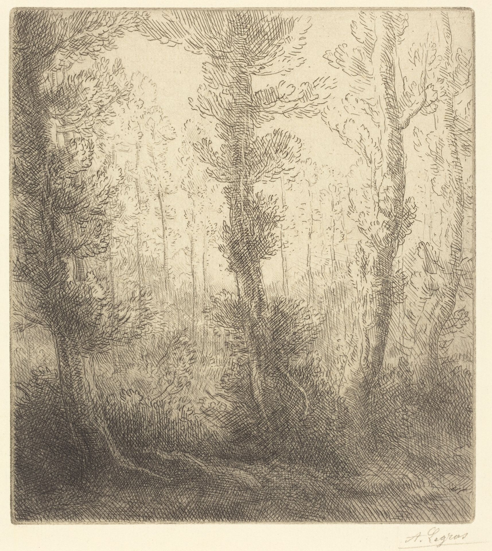 Small Lake (Le petit lac) by Alphonse Legros