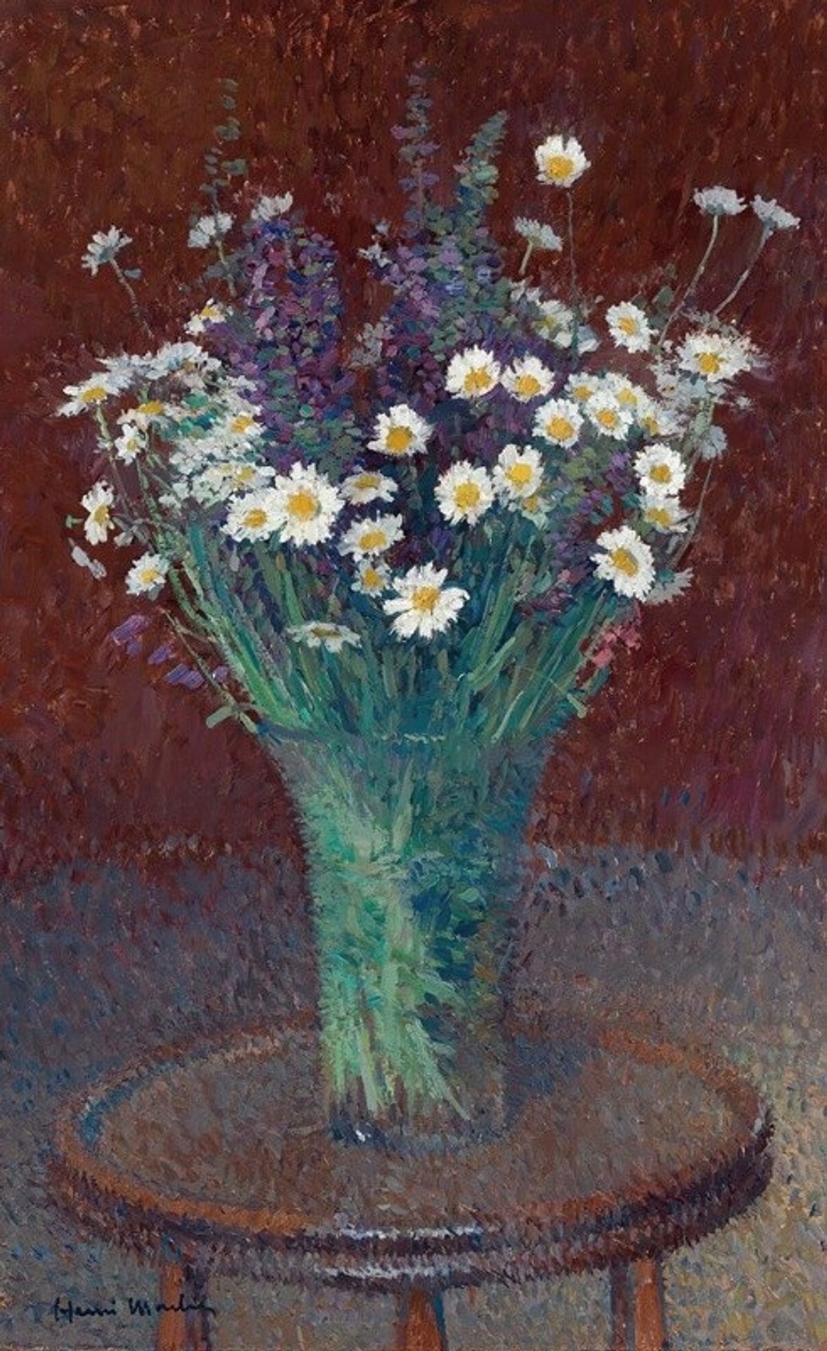 Vase De Marguerites by Henri Martin