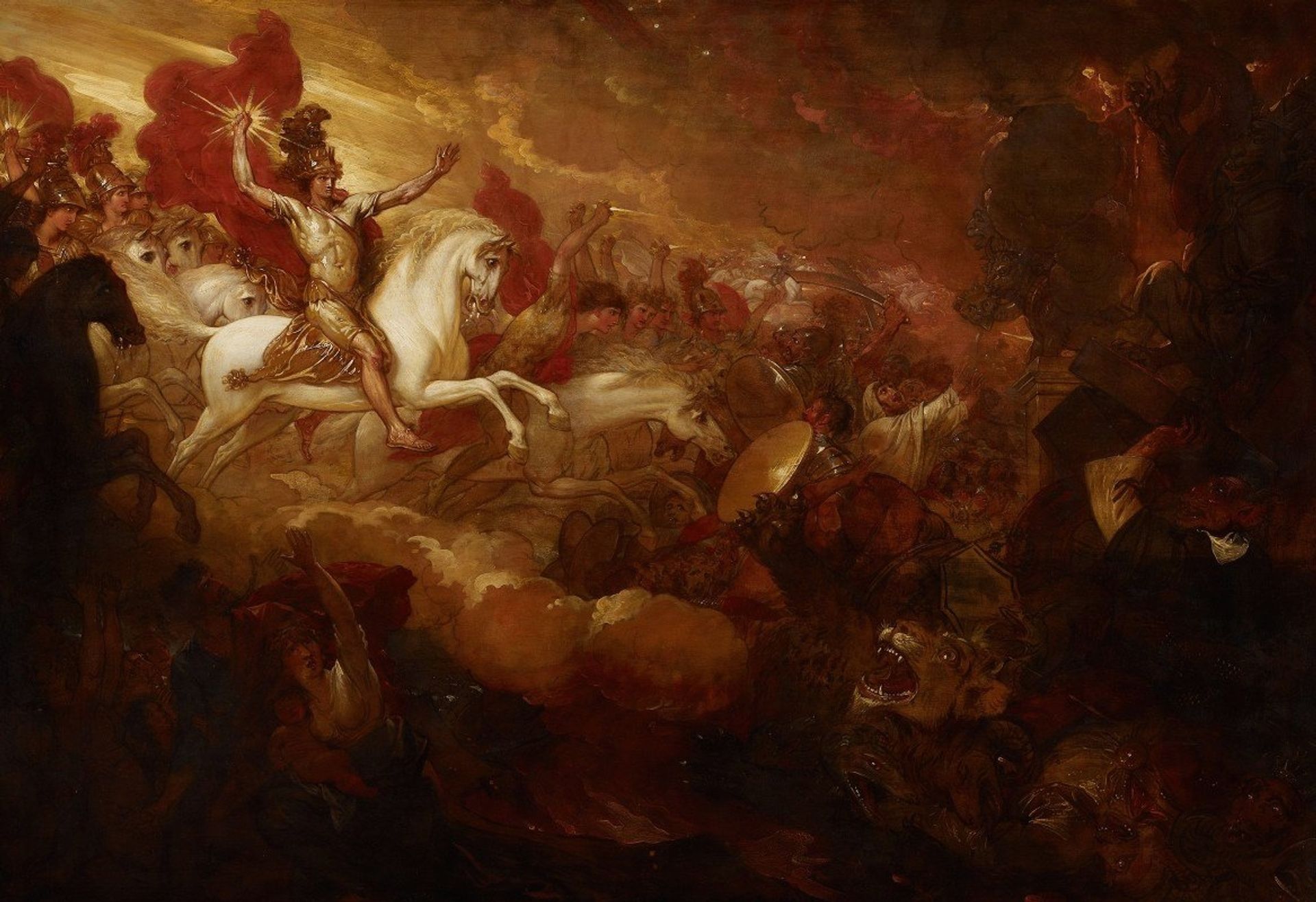Destruction of the Beast and the False Prophet by Benjamin West