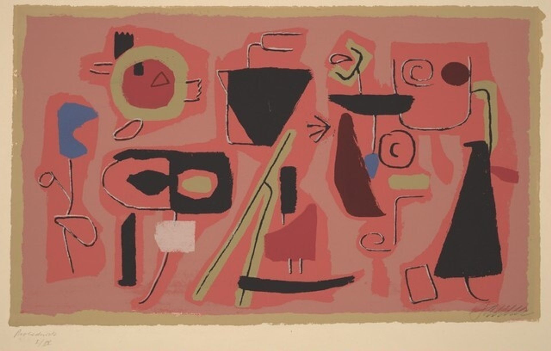 Red Frieze by Willi Baumeister