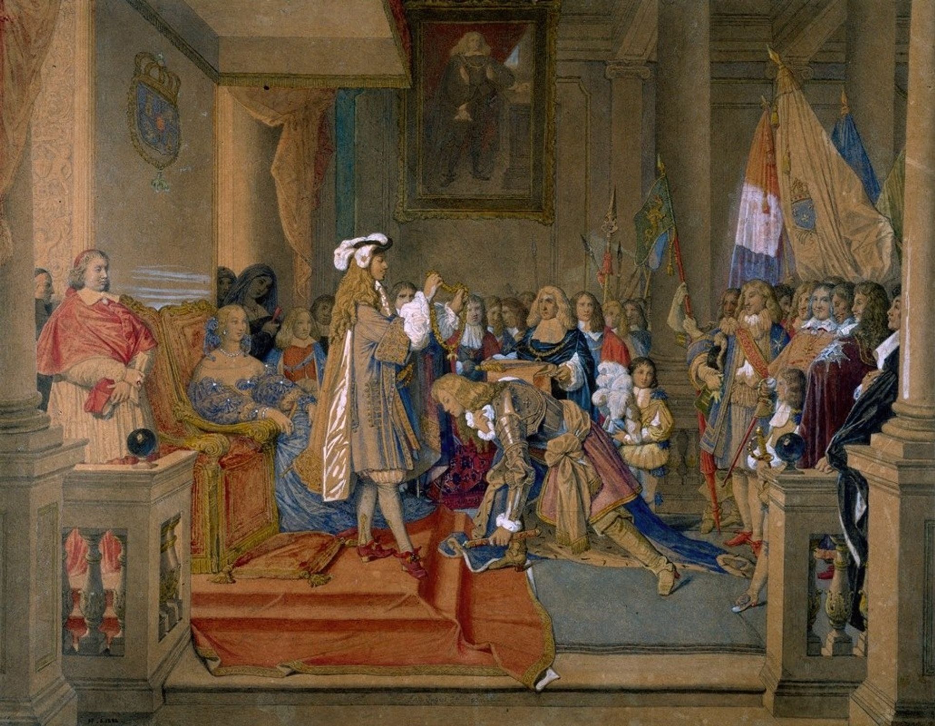 Le maréchal de Berwick recevant la Toison d’or by Jean Auguste Dominique Ingres