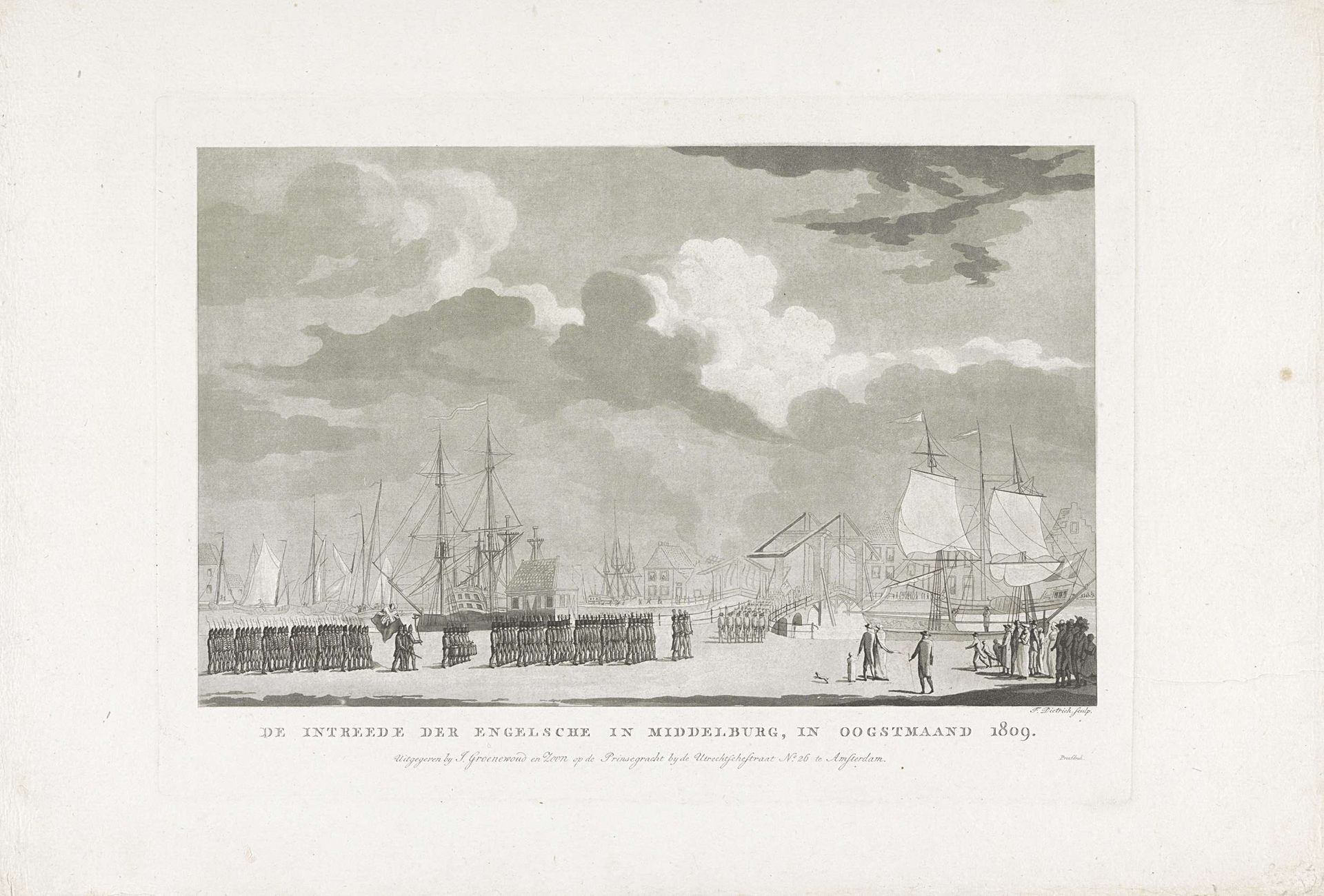 Inname van Middelburg door de Britten, 1809 by Friedrich Christoph Dietrich
