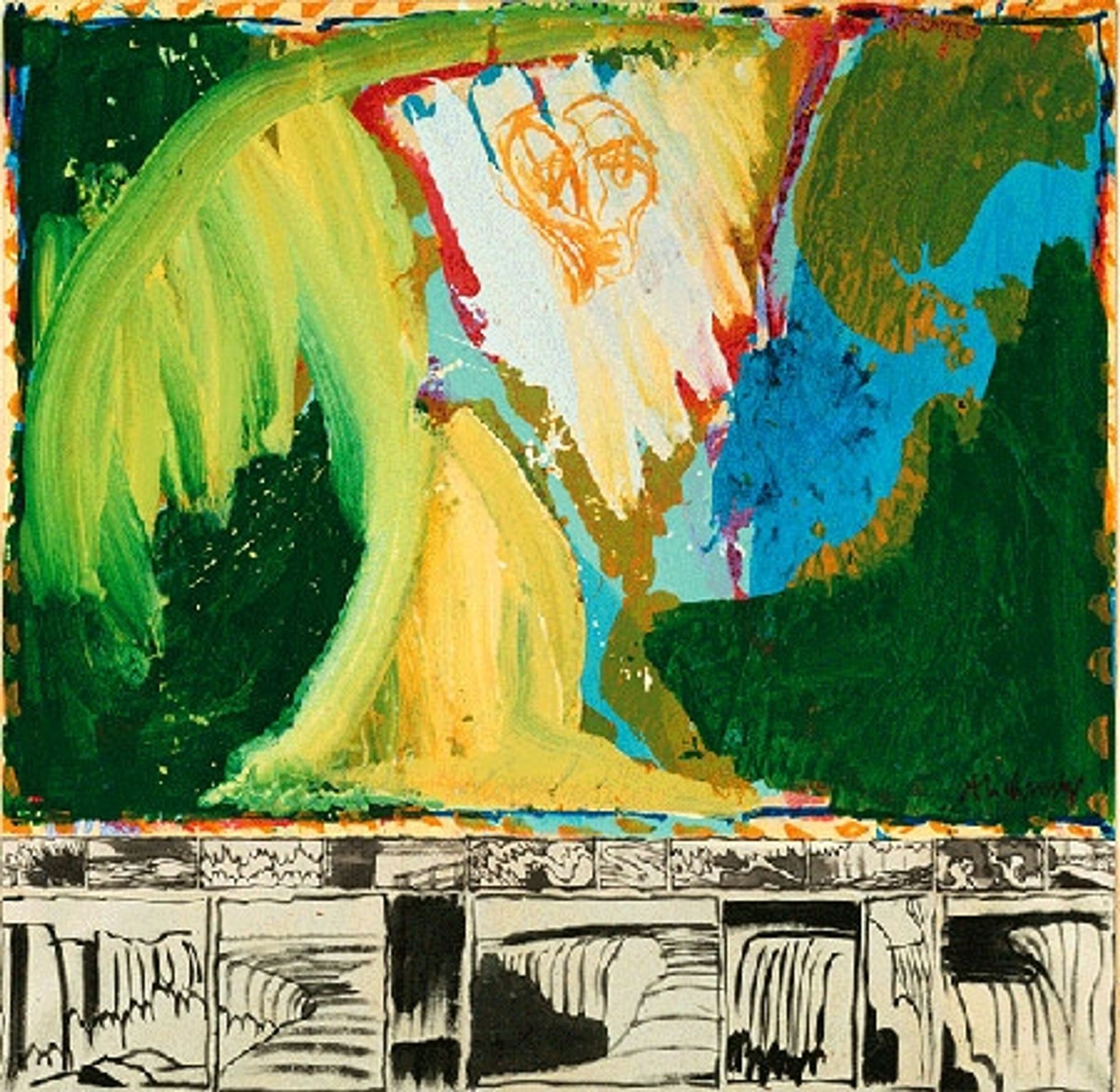 Le Bruit de la Chute by Pierre Alechinsky
