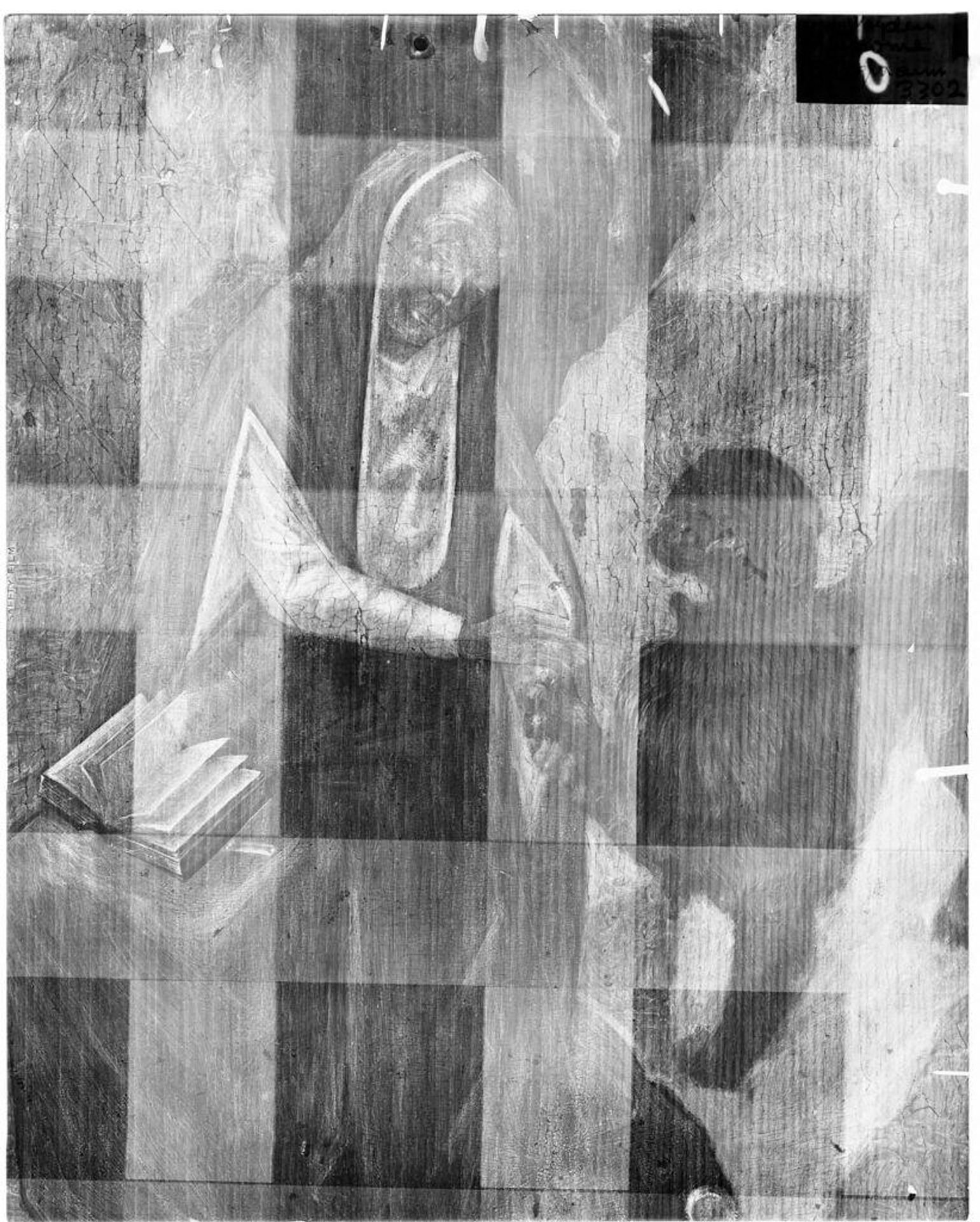 X-radiograph(s) of "St. Jerome" by Artist of original: Rogier van der Weyden