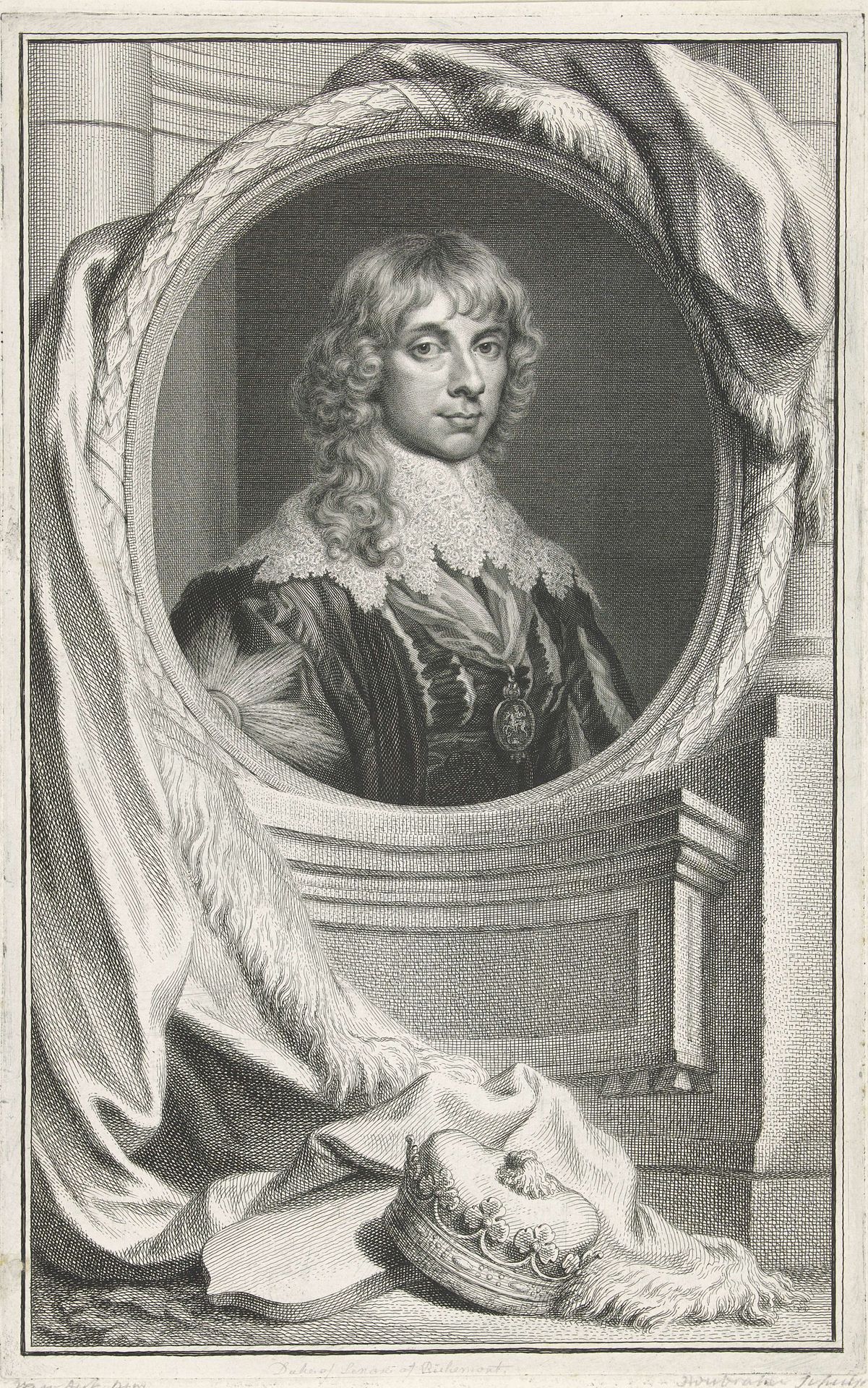 Portret van James Stuart, hertog van Richmond by Jacob Houbraken
