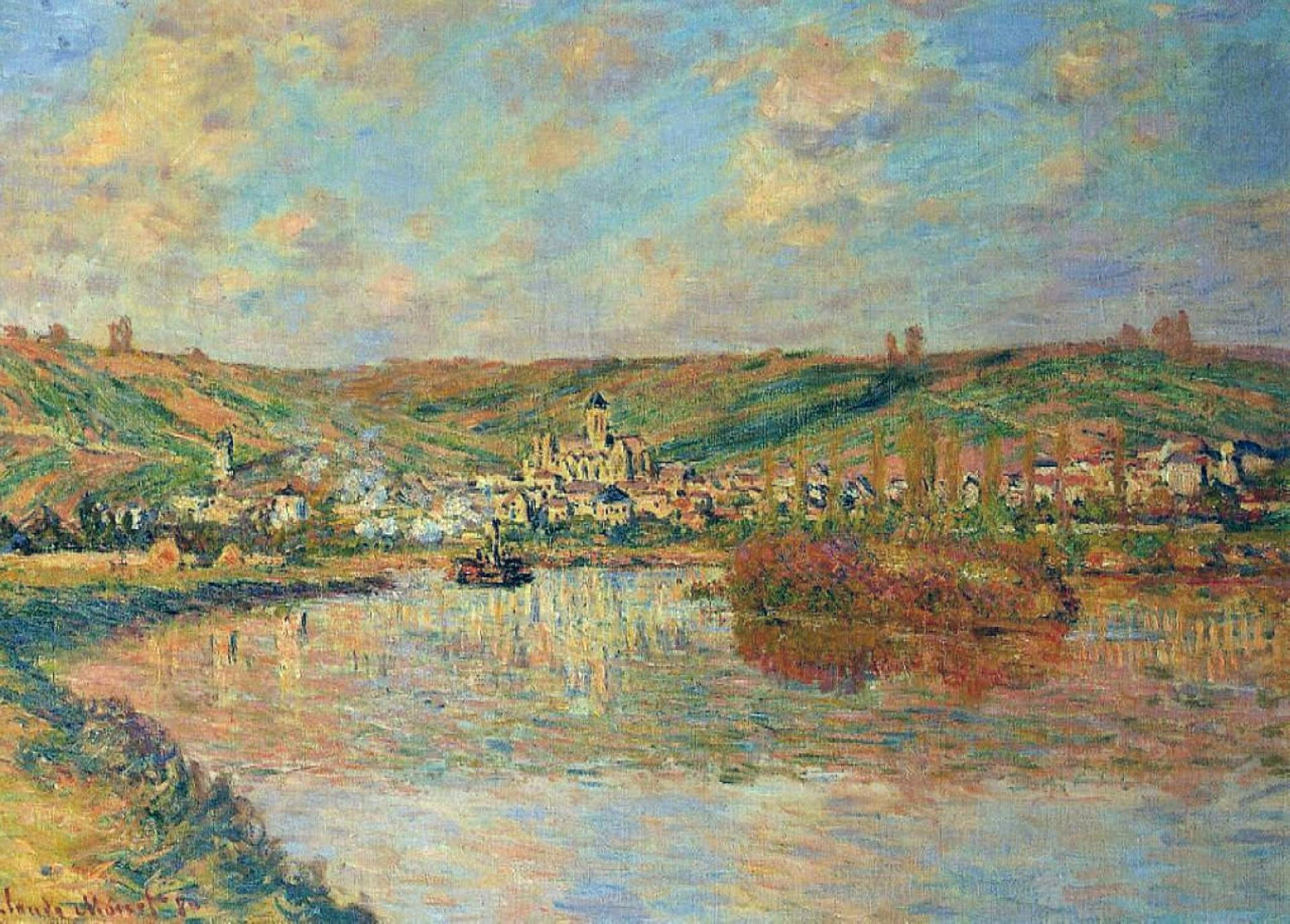 Late Afternoon in Vetheuil by Claude Monet
