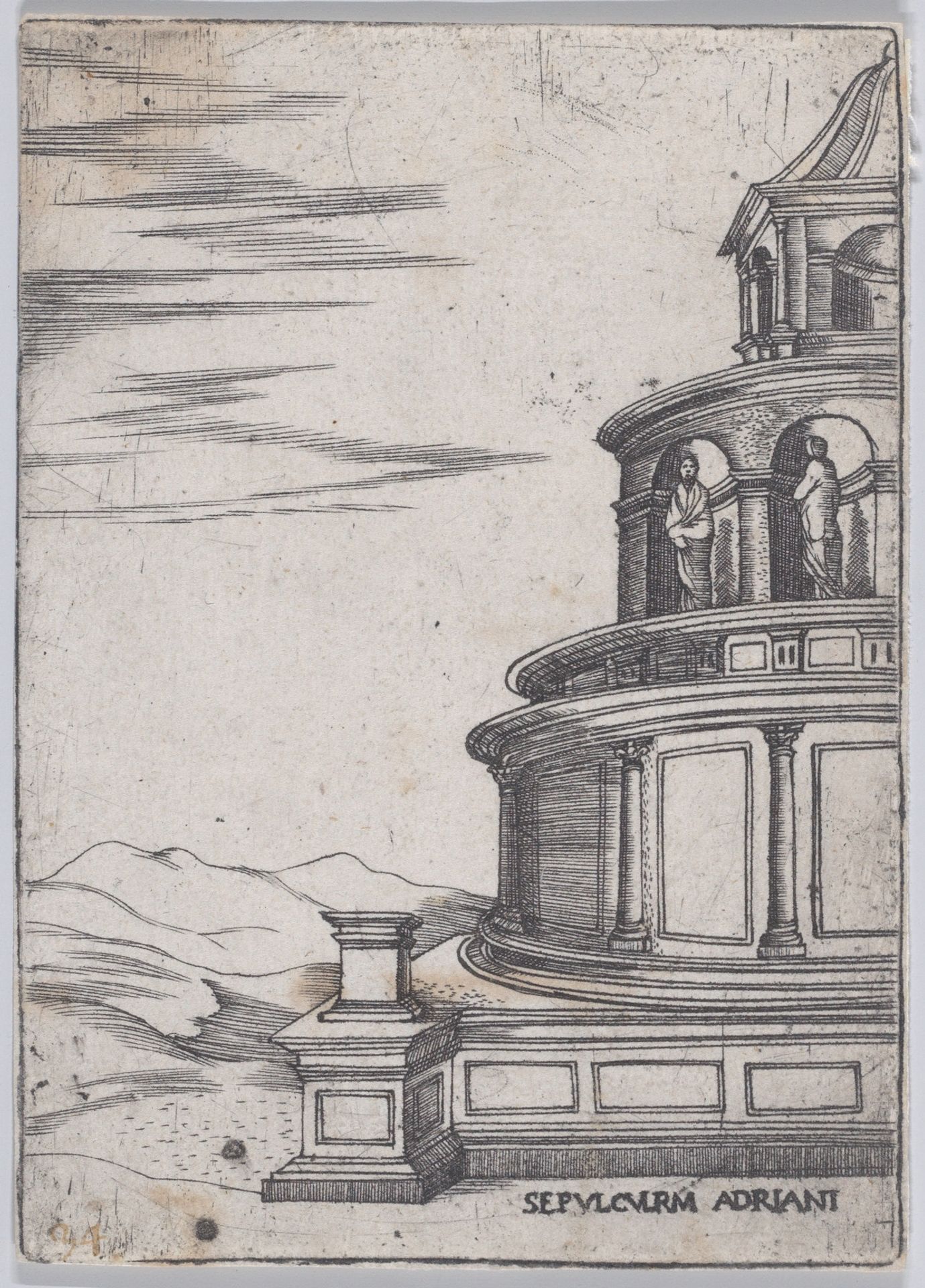 Sepulchrum Adriani (Views of Ancient Roman Temples and Arches) by Anonymous