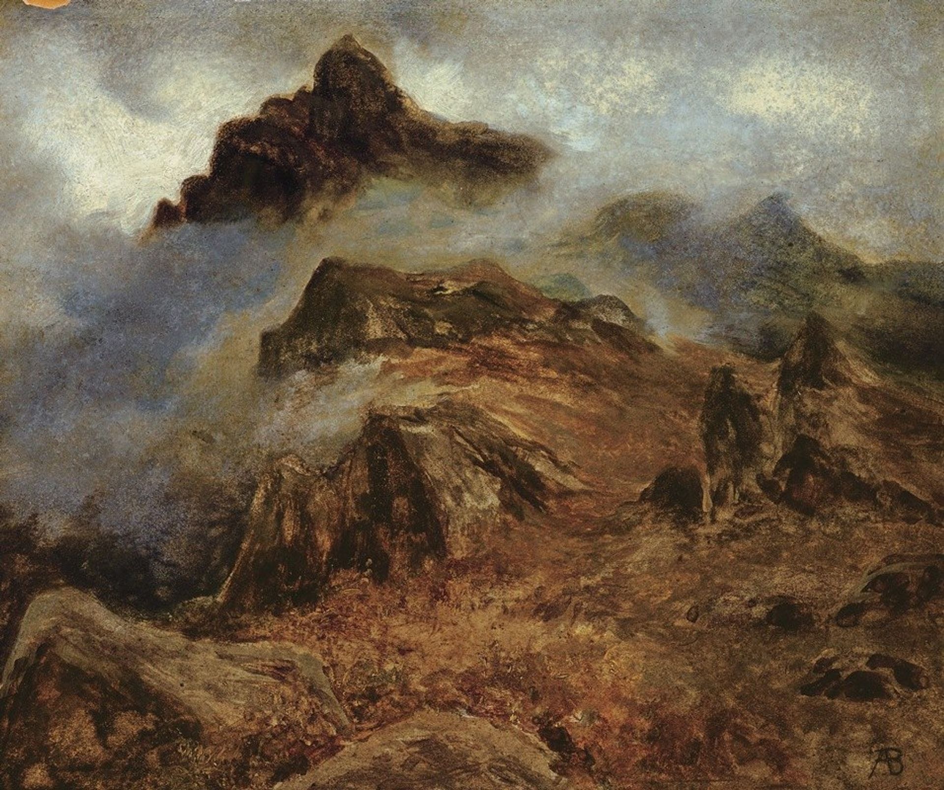 Study of Rocky Mountains by Albert Bierstadt