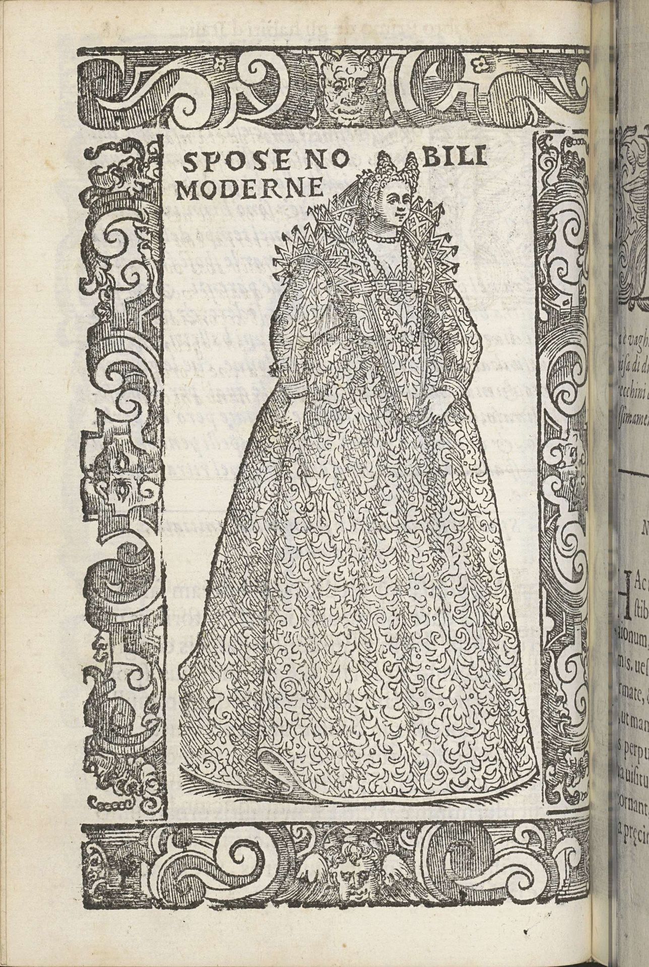 Venetiaanse adellijke bruid, net na haar huwelijk by Christoph Krieger