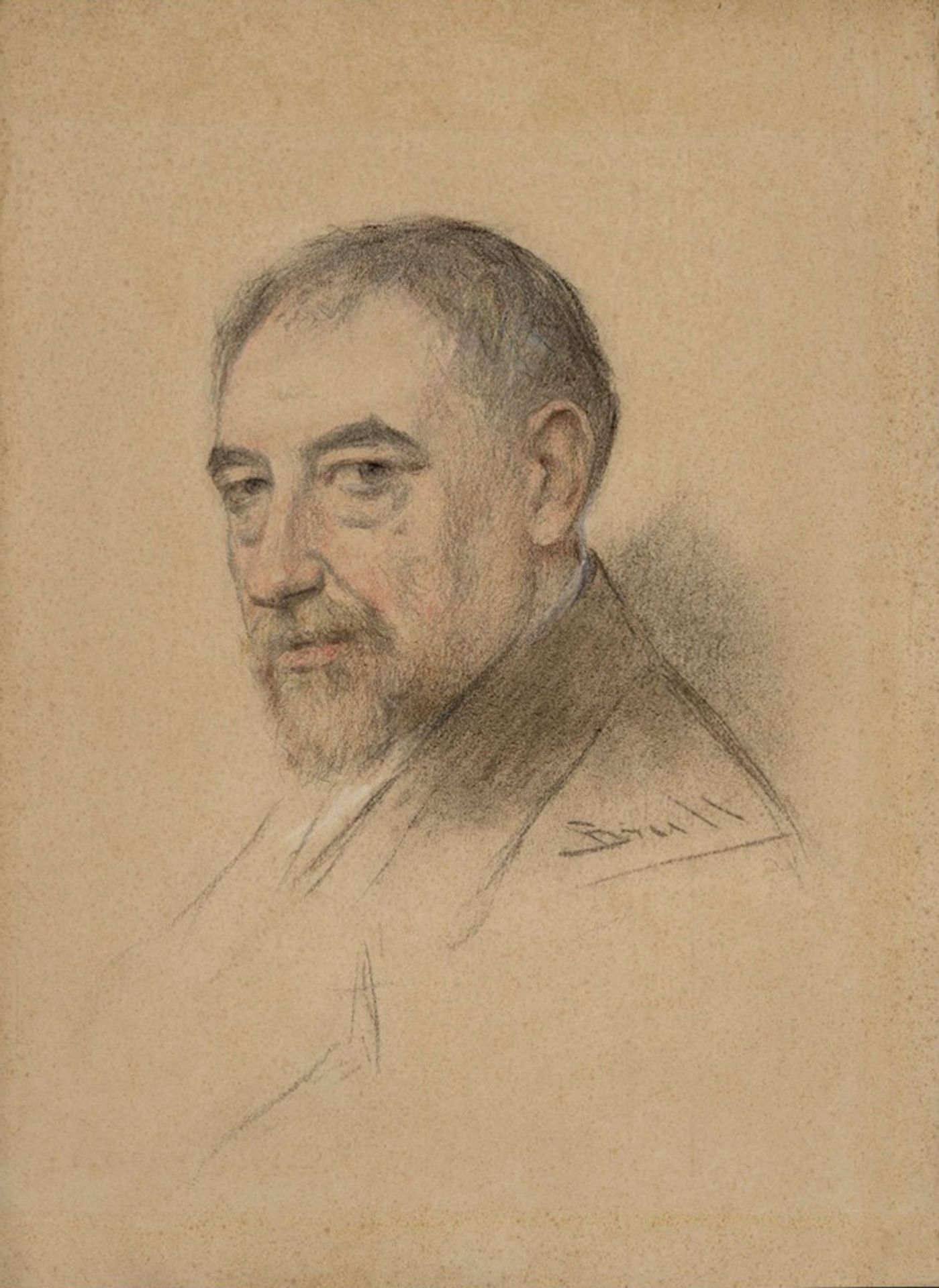 Portrait Of Carles Gumersind Vidiella by Joan Brull