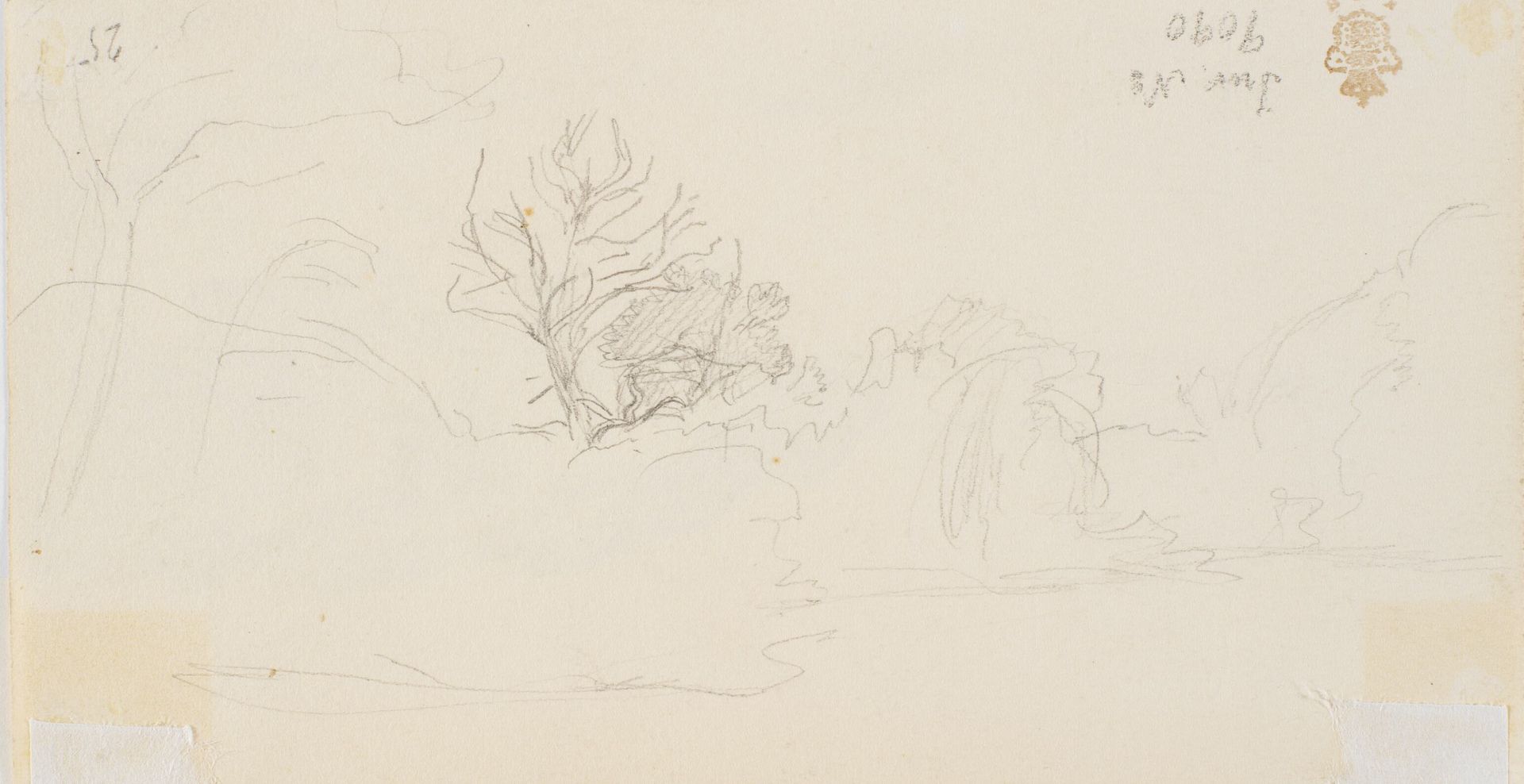 Landskab med sø. by P.C. Skovgaard